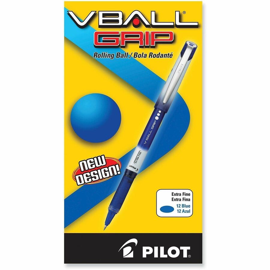 0.5 mm Extra Fine Pen Point - Blue Ink - Metal Barrel - 1 Each