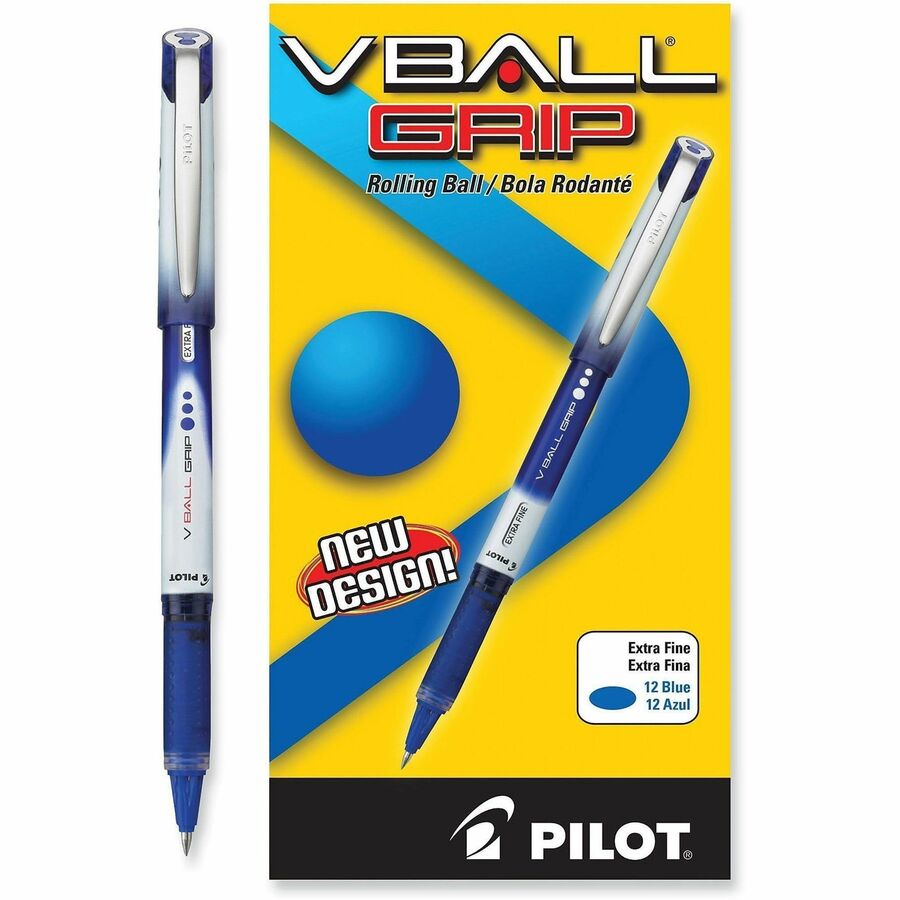0.5 mm Extra Fine Pen Point - Blue Ink - Metal Barrel - 1 Each