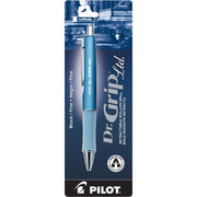 Pilot Dr. Grip Retractable Gel Rollerball Pens - 0.7 mm Fine Pen Point - Refillable - Retractable - Black Ink - Gel-based - Ice Blue Barrel - 1 Pack