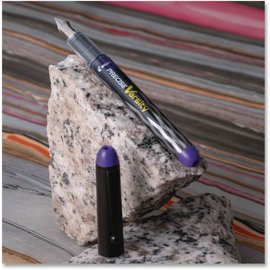 Pilot Varsity Disposable Fountain Pens - Medium Pen Point - Purple Ink - Water Based - 1 Each