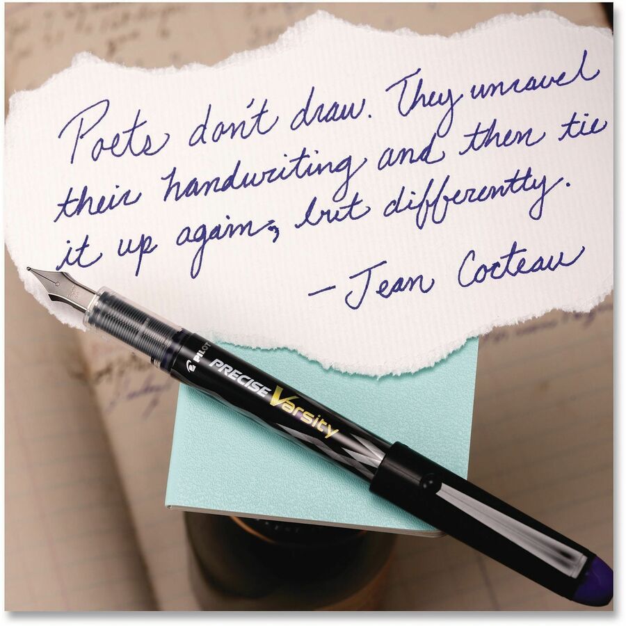 Pilot Varsity Disposable Fountain Pens - Medium Pen Point - Purple Ink - Water Based - 1 Each