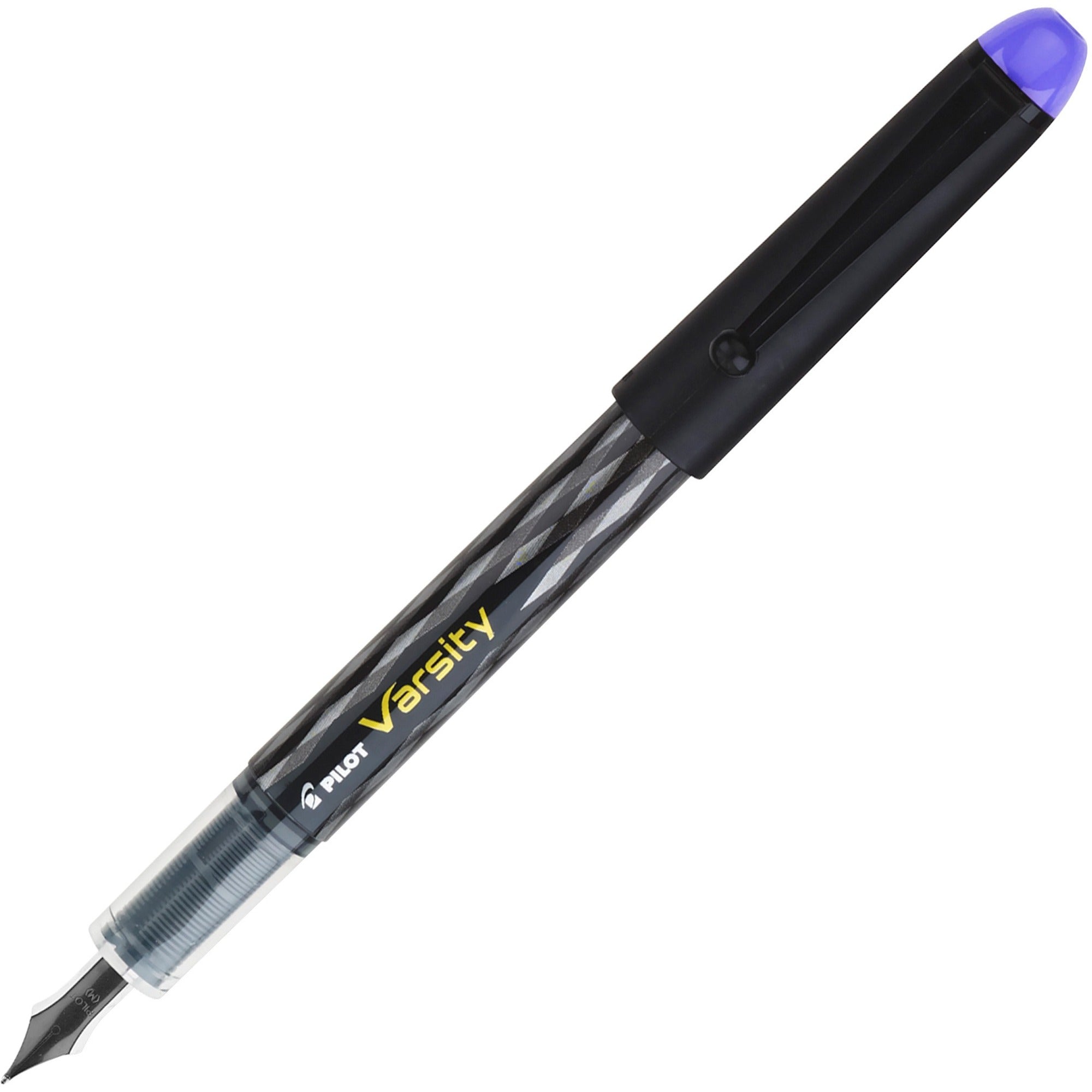 Pilot Varsity Disposable Fountain Pens - Medium Pen Point - Purple Ink - Water Based - 1 Each