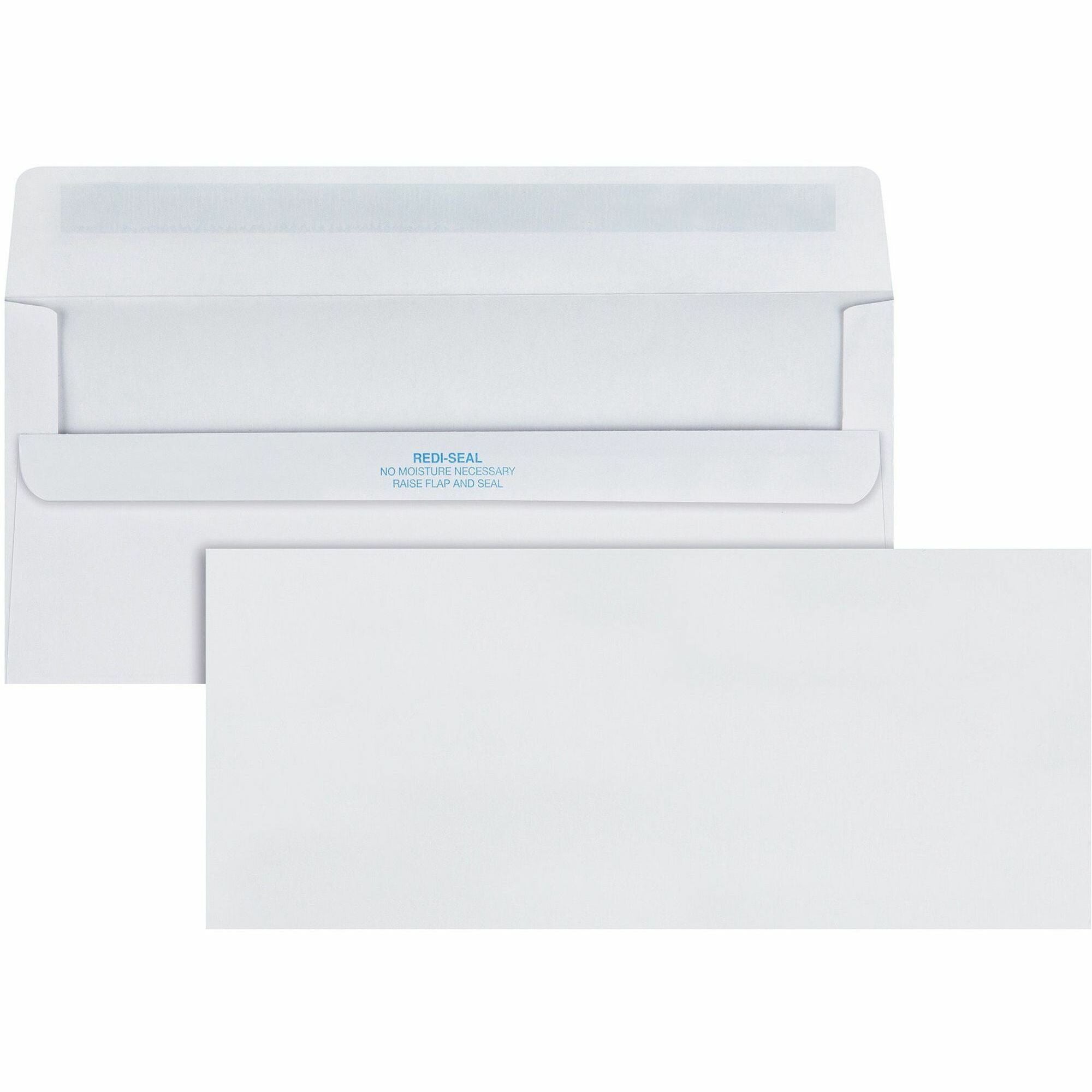 Business - #10 - 4 1/8" Width x 9 1/2" Length - 24 lb - Self-sealing - White - 500 / Box