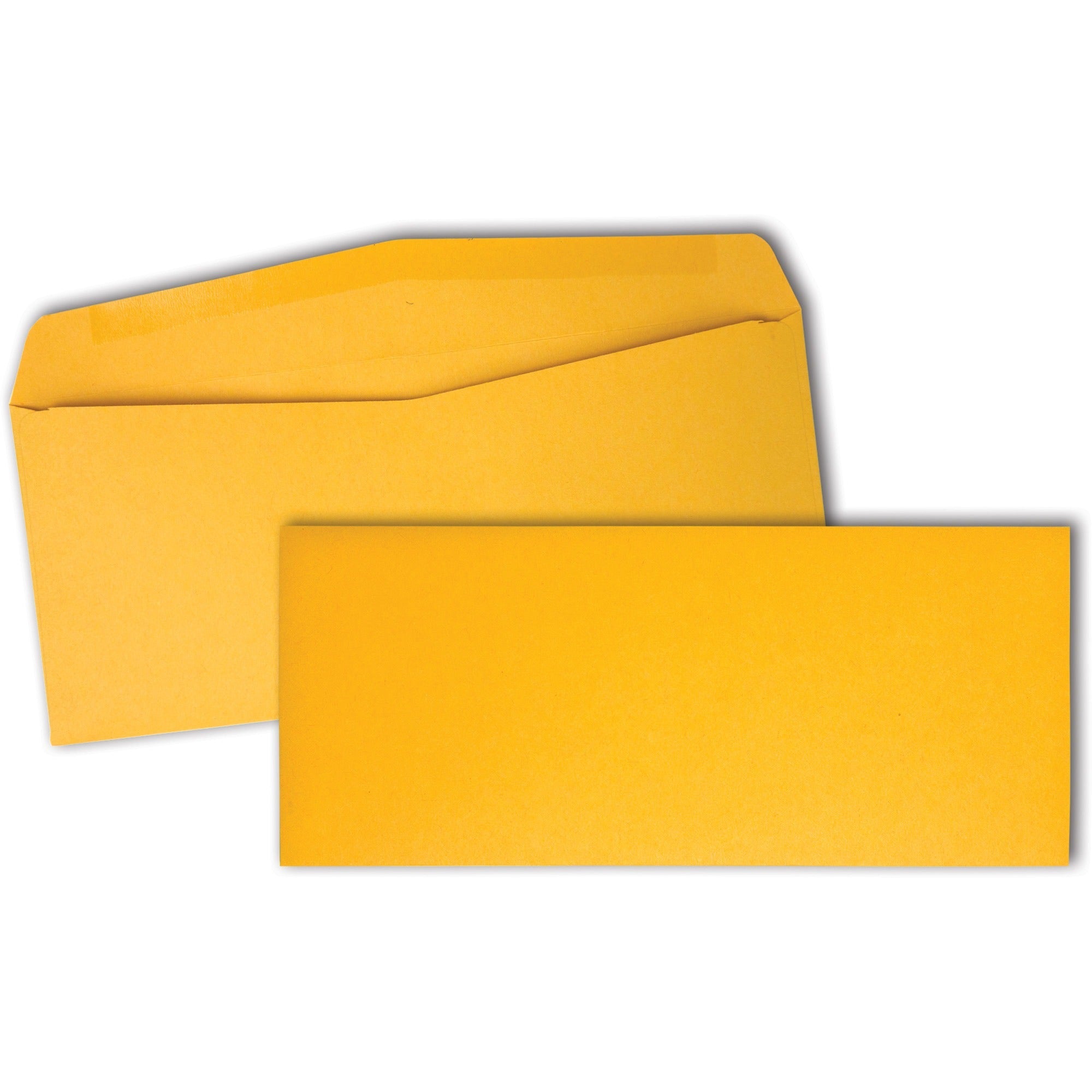 Business - #10 - 4 1/8" Width x 9 1/2" Length - 28 lb - Gummed - Kraft - Kraft - 500 / Box