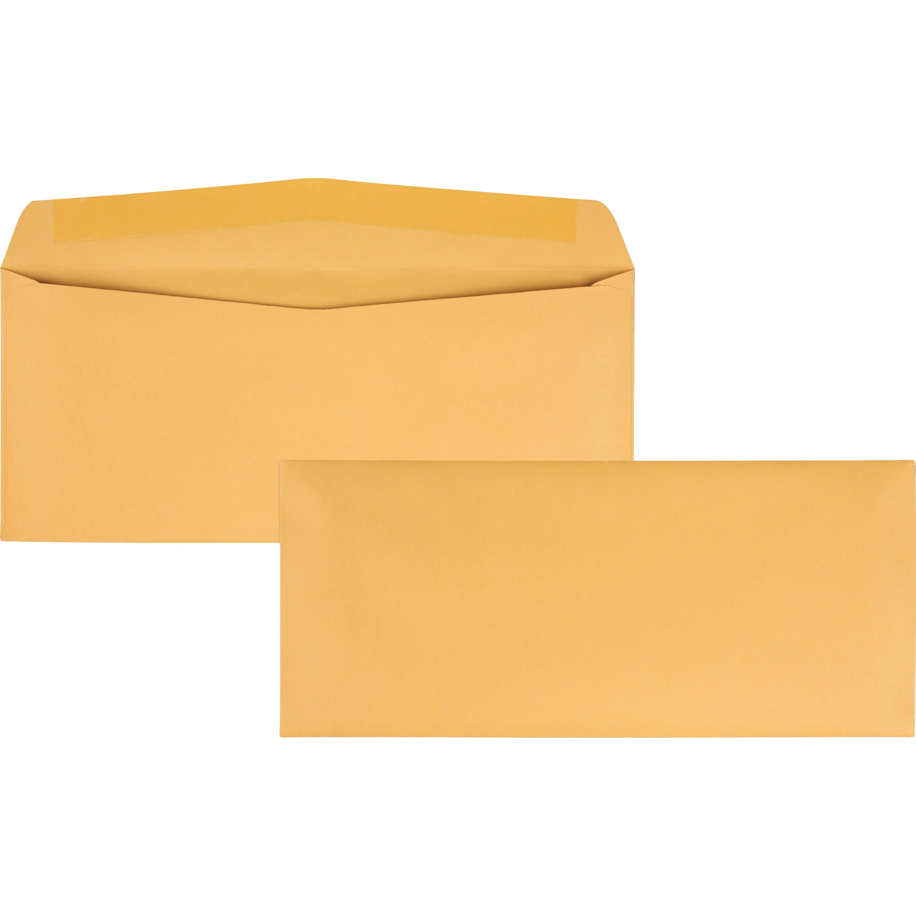 Business - #11 - 4 1/2" Width x 10 3/8" Length - 28 lb - Gummed - Kraft - Kraft - 500 / Box