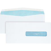 Single Window - #10 1/2 - 4 1/2" Width x 9 1/2" Length - 24 lb - Gummed - White - Wove - 500 / Box