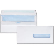 Single Window - #10 1/2 - 4 1/2" Width x 9 1/2" Length - 24 lb - Self-sealing - White - Wove - 500 / Box