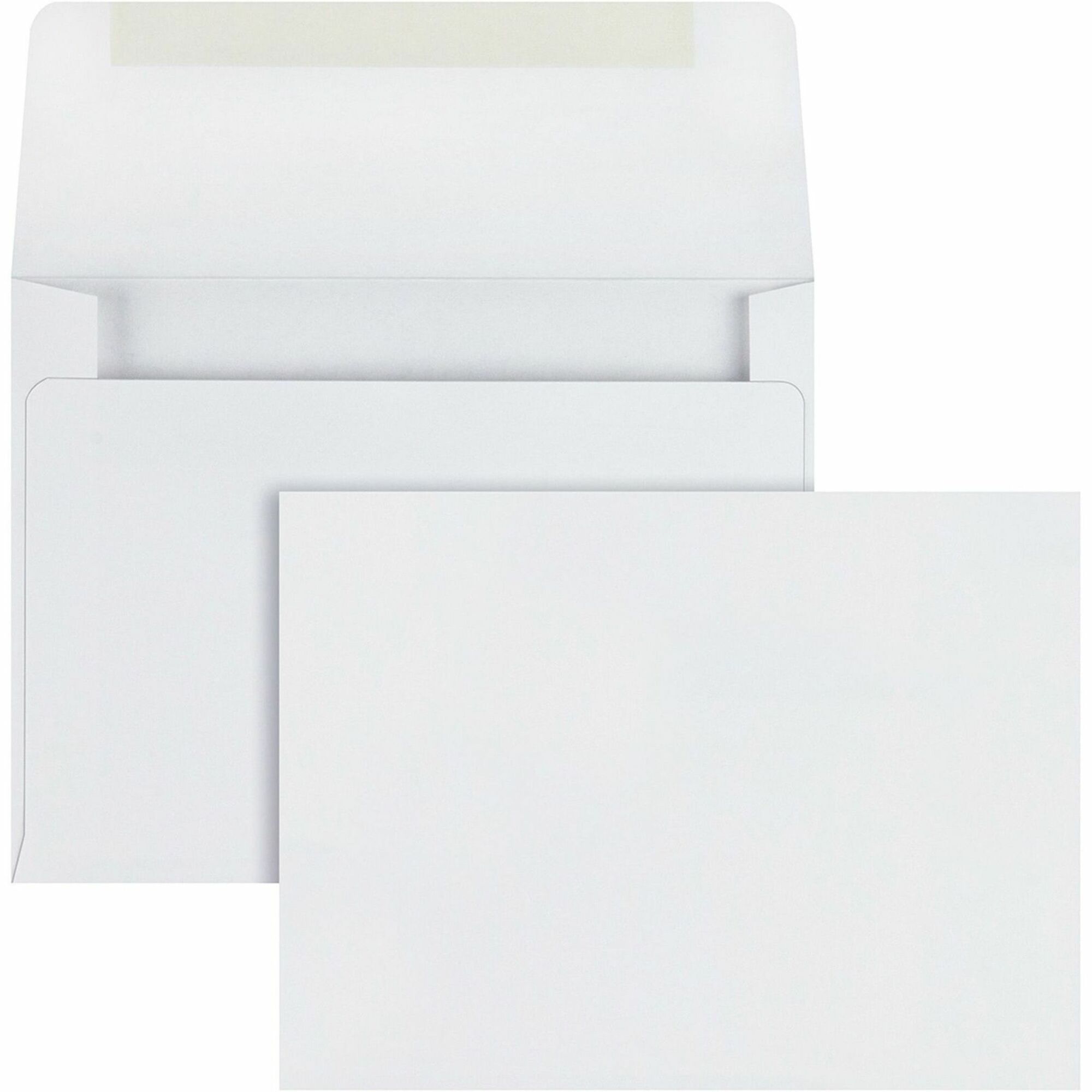 Announcement - #5-1/2 - 4 3/8" Width x 5 3/4" Length - 24 lb - Gummed - White - Wove - 100 / Box