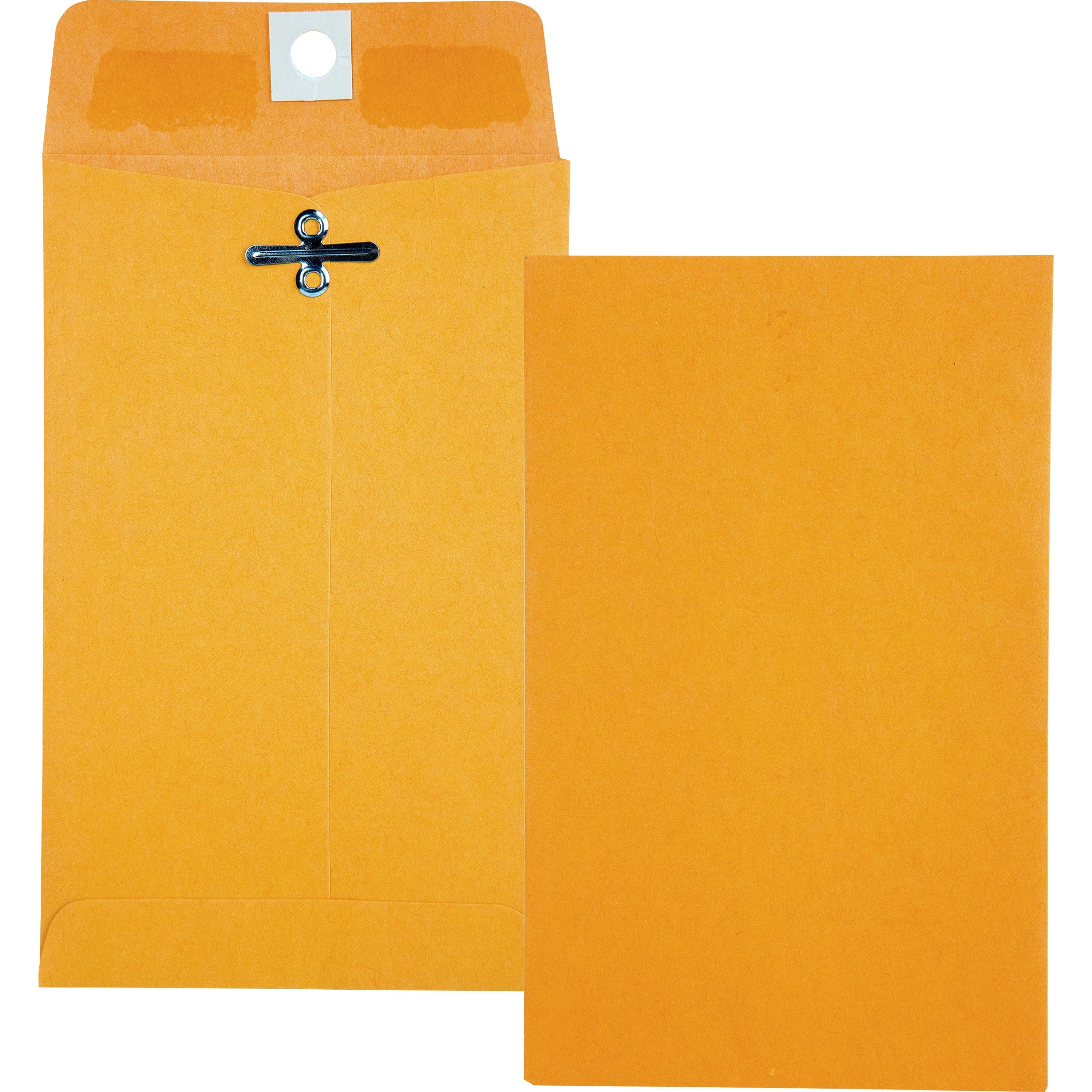 Clasp - #15 - 4" Width x 6 3/8" Length - 28 lb - Gummed - Kraft - Kraft - 100 / Box