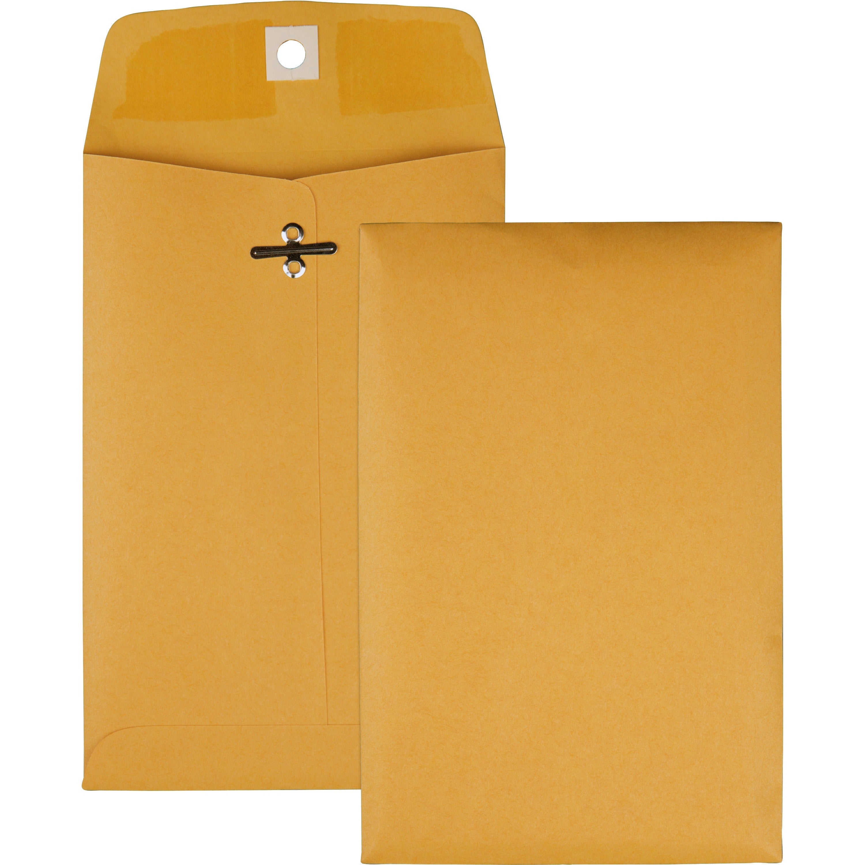 Clasp - #35 - 5" Width x 7 1/2" Length - 28 lb - Gummed - Kraft - Kraft - 100 / Box