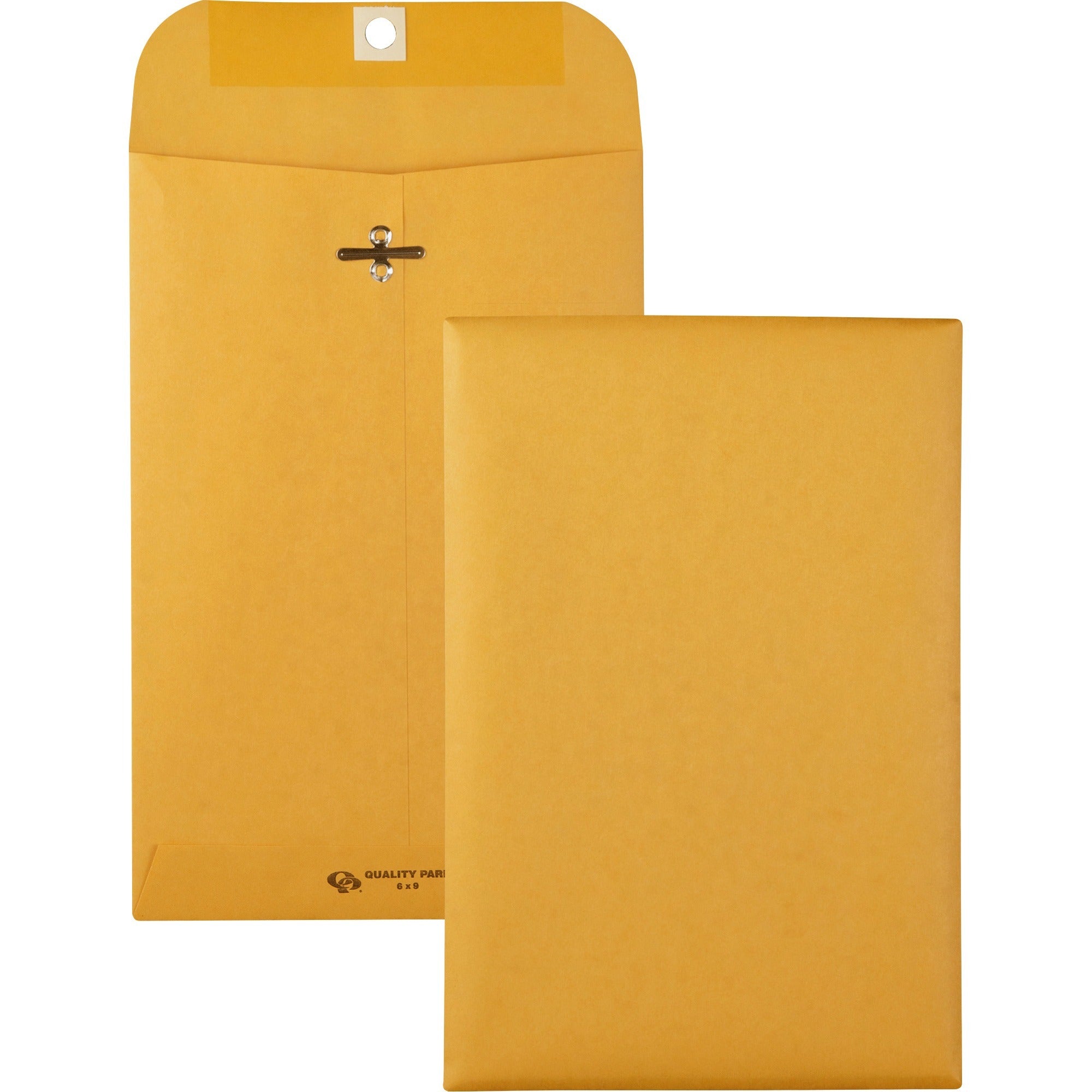 Clasp - #55 - 6" Width x 9" Length - 28 lb - Gummed - Kraft - Kraft - 100 / Box