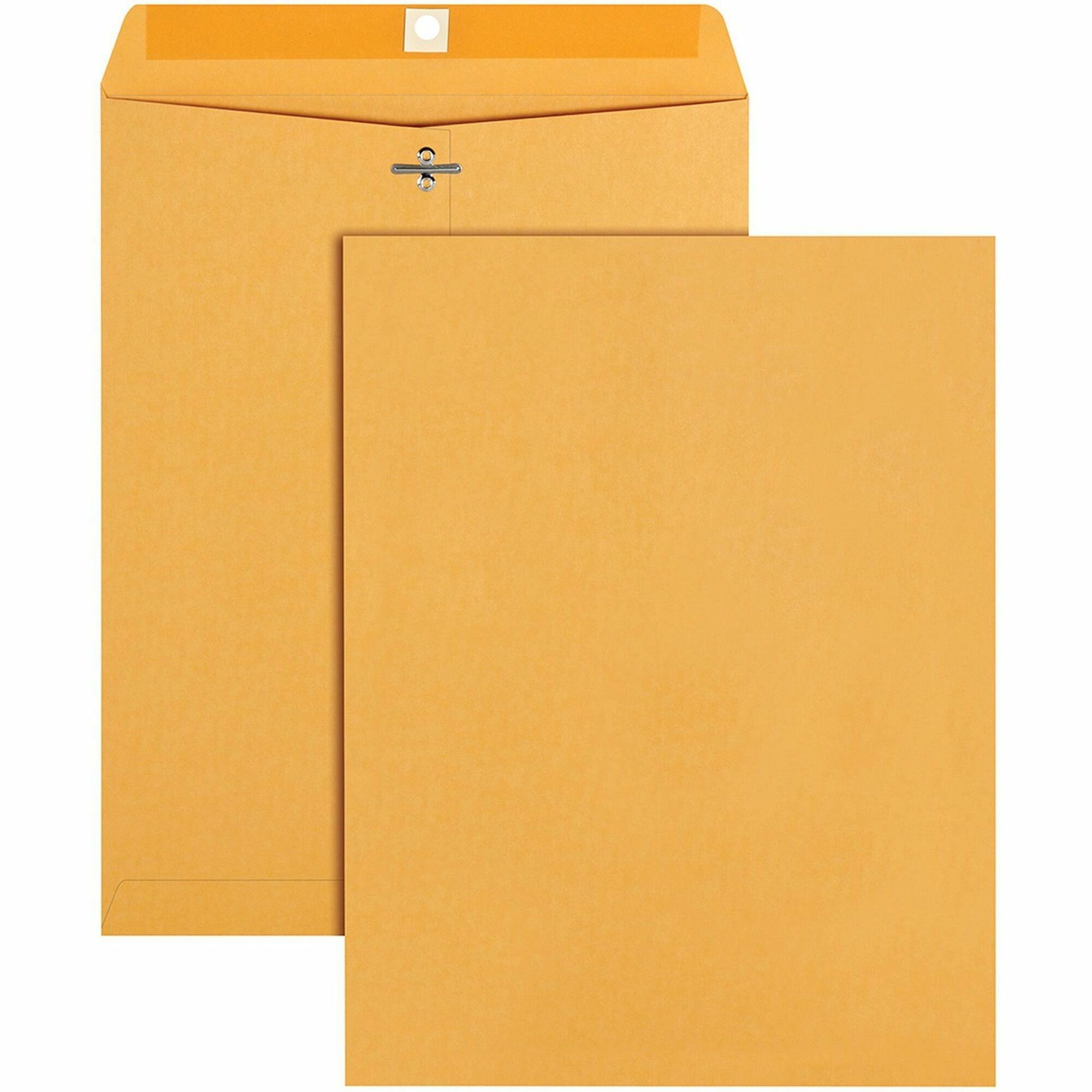 Clasp - #93 - 9 1/2" Width x 12 1/2" Length - 28 lb - Gummed - Kraft - Kraft - 100 / Box