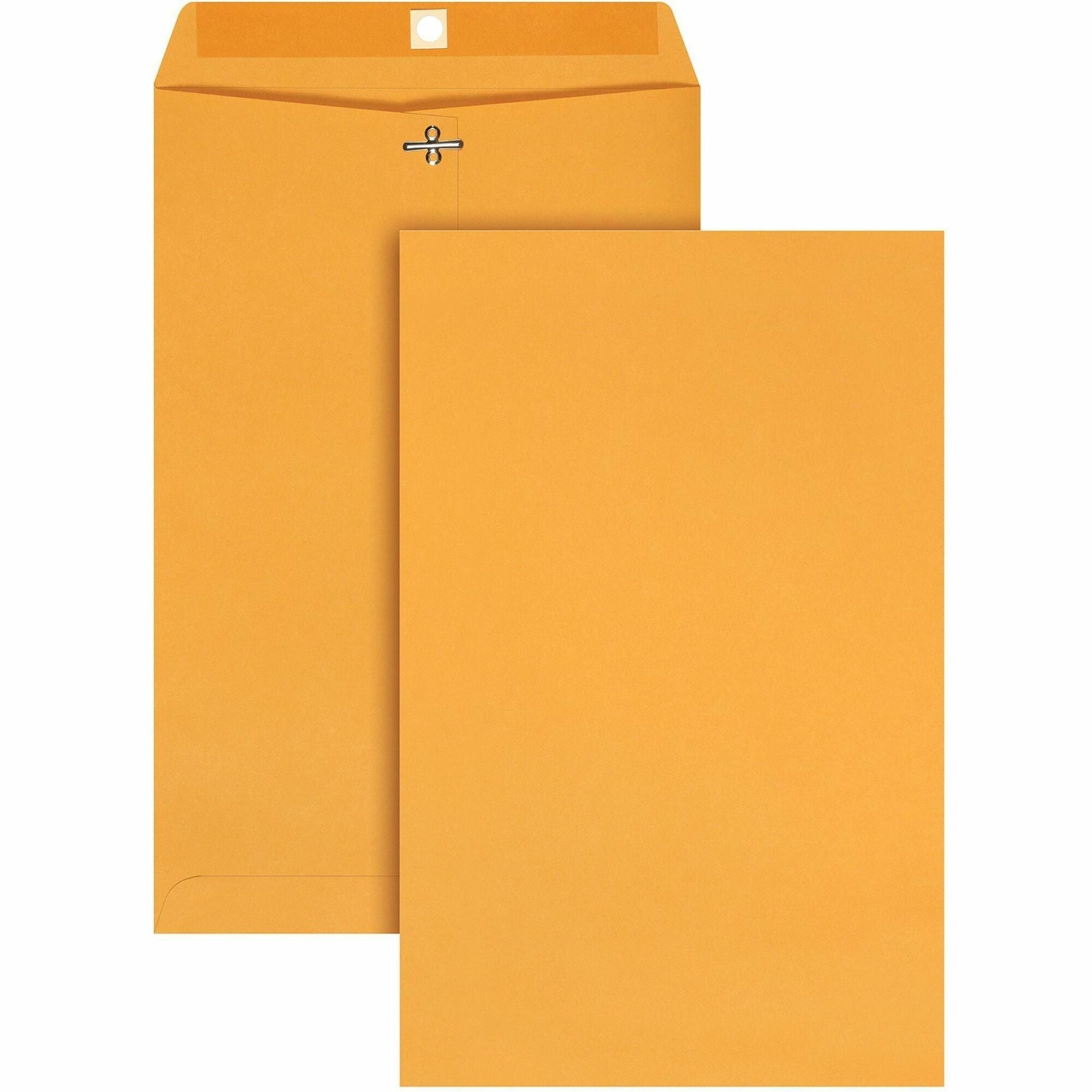 Clasp - #94 - 9 1/4" Width x 14 1/2" Length - 28 lb - Gummed - Kraft - Kraft - 100 / Box