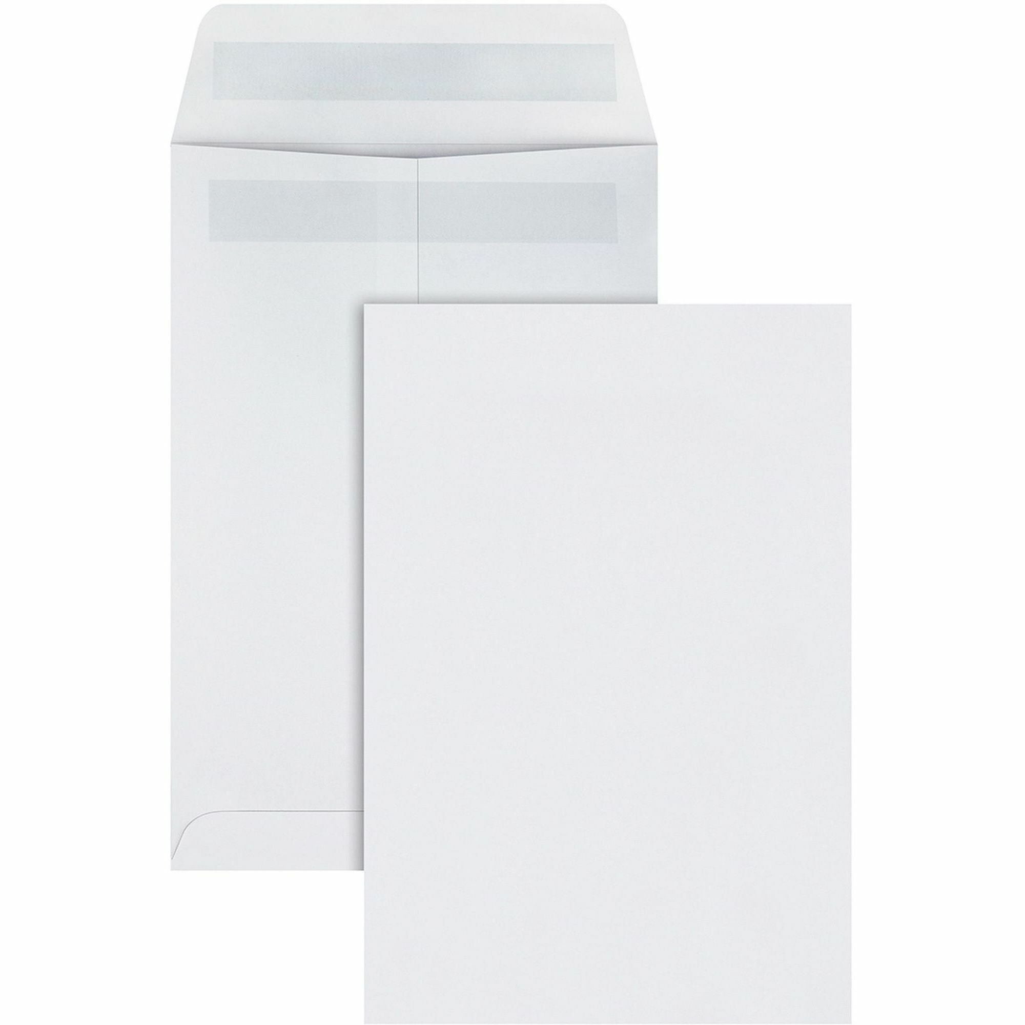 Quality Park 6-1/2 x 9-1/2 Catalog Mailing Envelopes with Redi-Seal&reg; Self-Seal Closure - Catalog - #1 3/4 - 6 1/2" Width x 9 1/2" Length - 28 lb - Self-sealing - White - Wove - 100 / Box