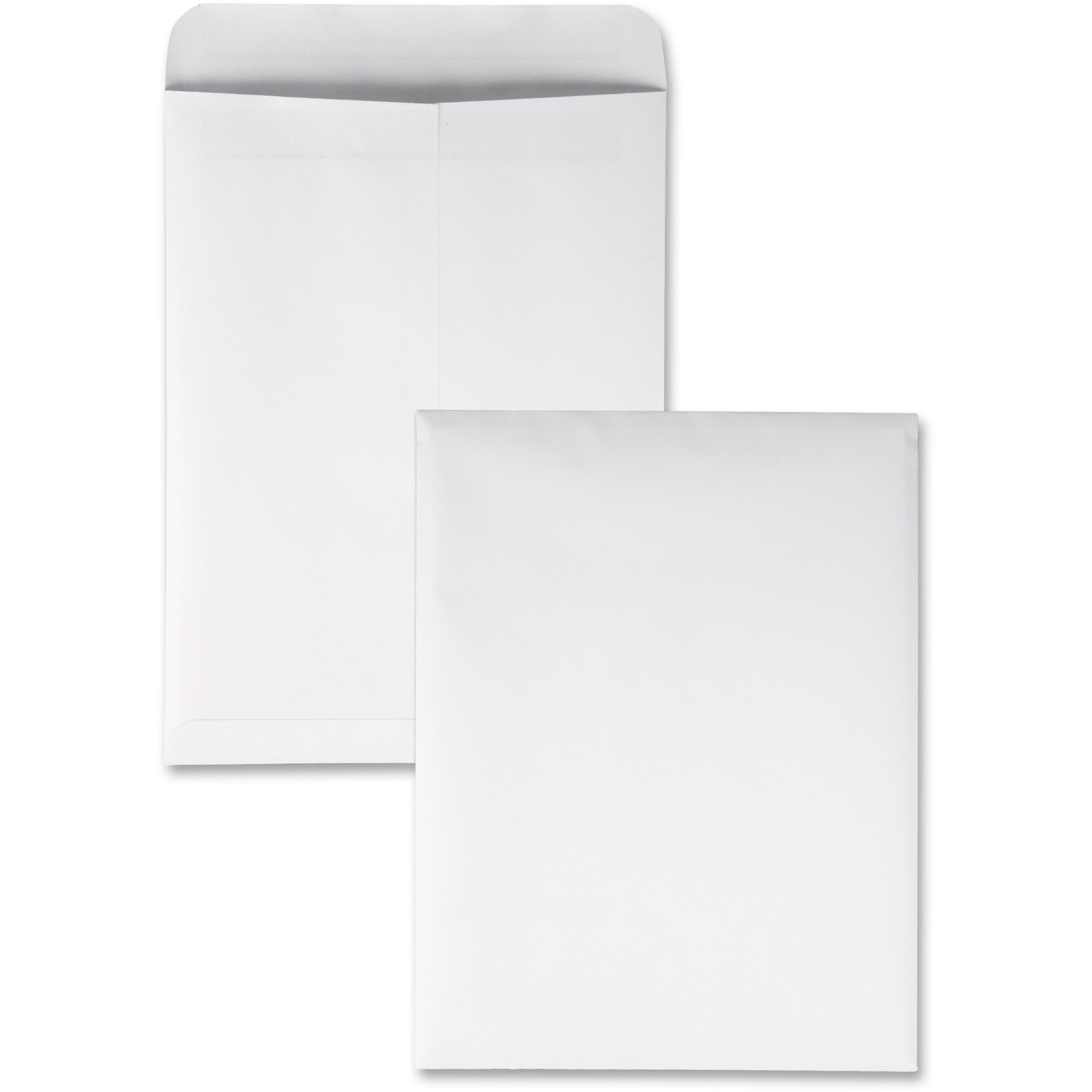 Quality Park 9 x 12 Catalog Mailing Envelopes with Redi-Seal&reg; Self-Seal Closure - Catalog - #10 1/2 - 9" Width x 12" Length - 28 lb - Self-sealing - White - 100 / Box
