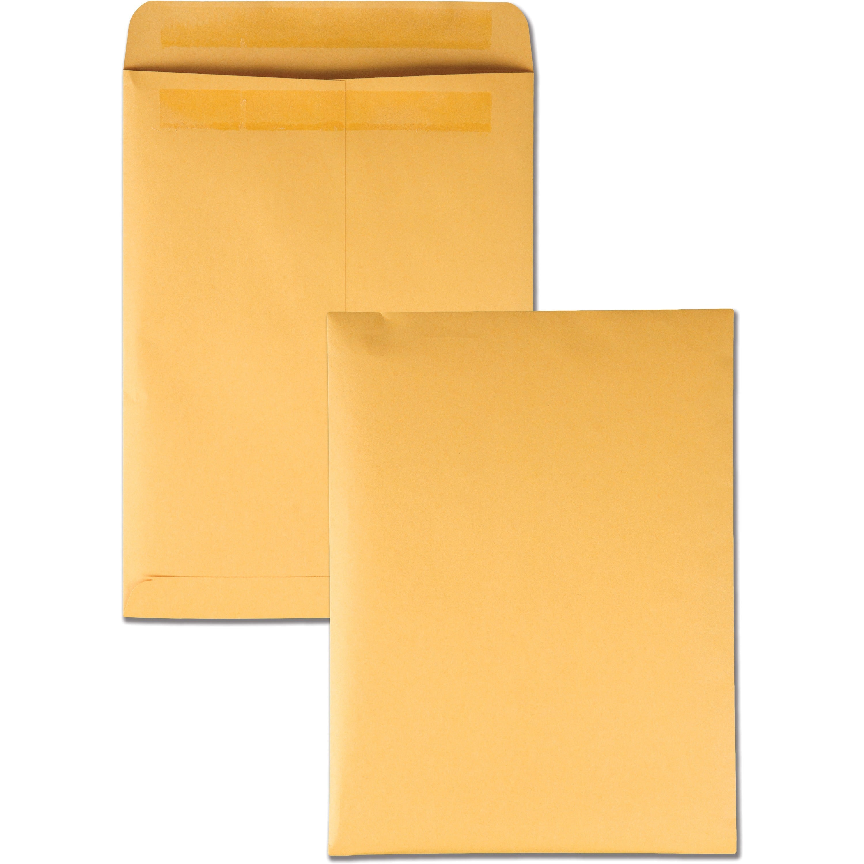 Catalog - #10 1/2 - 9" Width x 12" Length - 28 lb - Self-sealing - Kraft - Kraft - 100 / Box