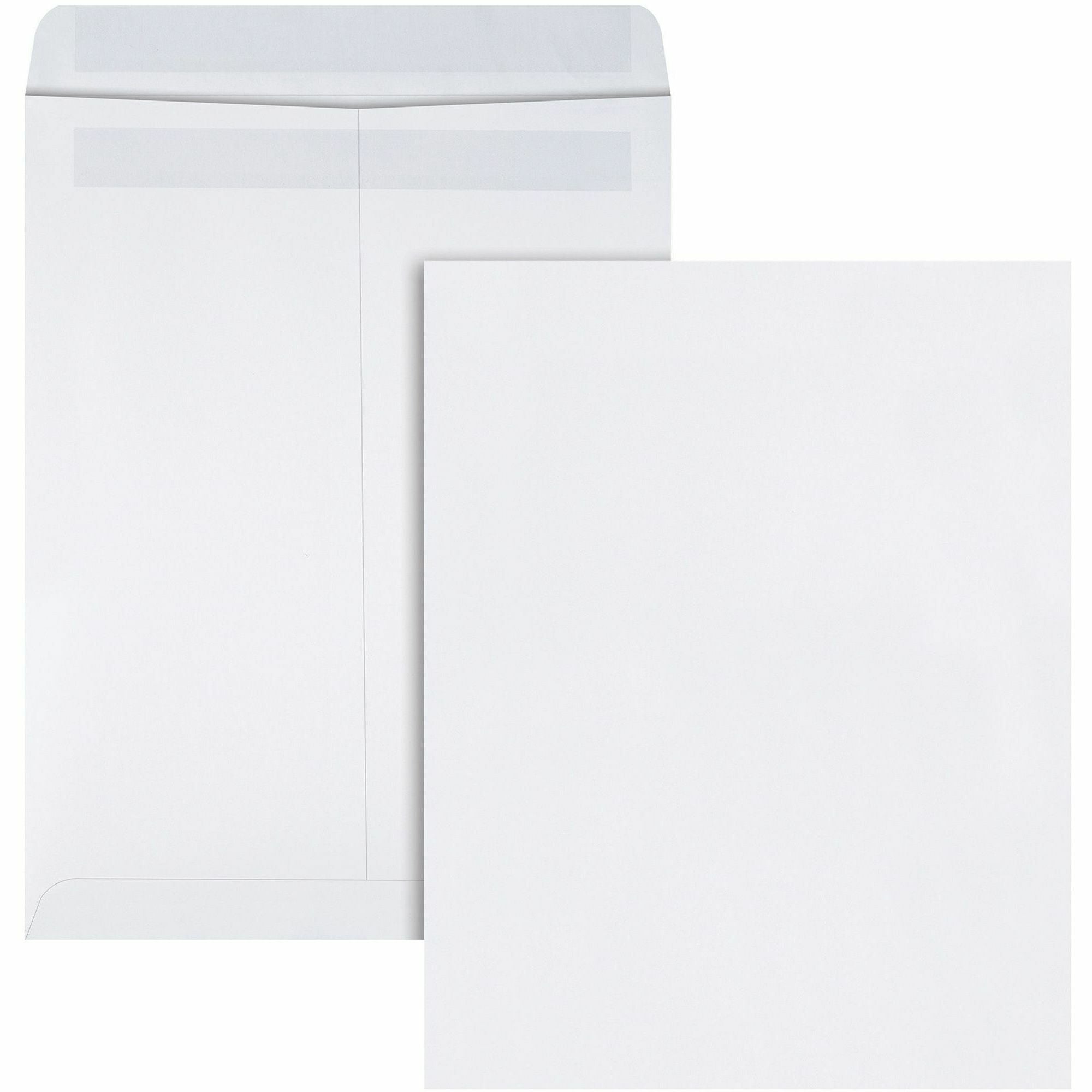 Catalog - #12 1/2 - 9 1/2" Width x 12 1/2" Length - 28 lb - Self-sealing - White - Wove - 100 / Box