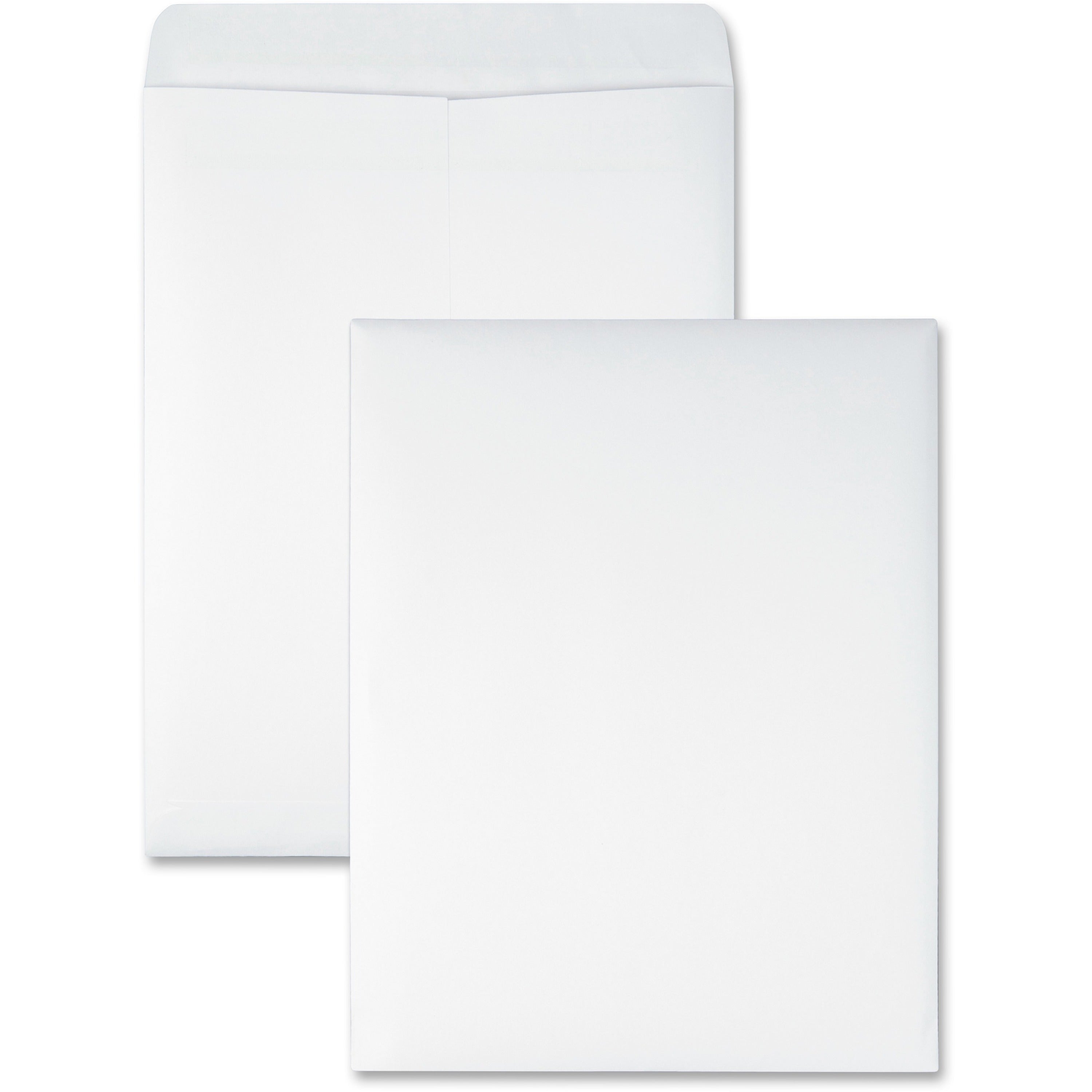 Quality Park 10 x 13 Catalog Envelopes with Redi-Seal&reg; Self-Sealing Closure - Catalog - #13 1/2 - 10" Width x 13" Length - 28 lb - Self-sealing - White - 100 / Box