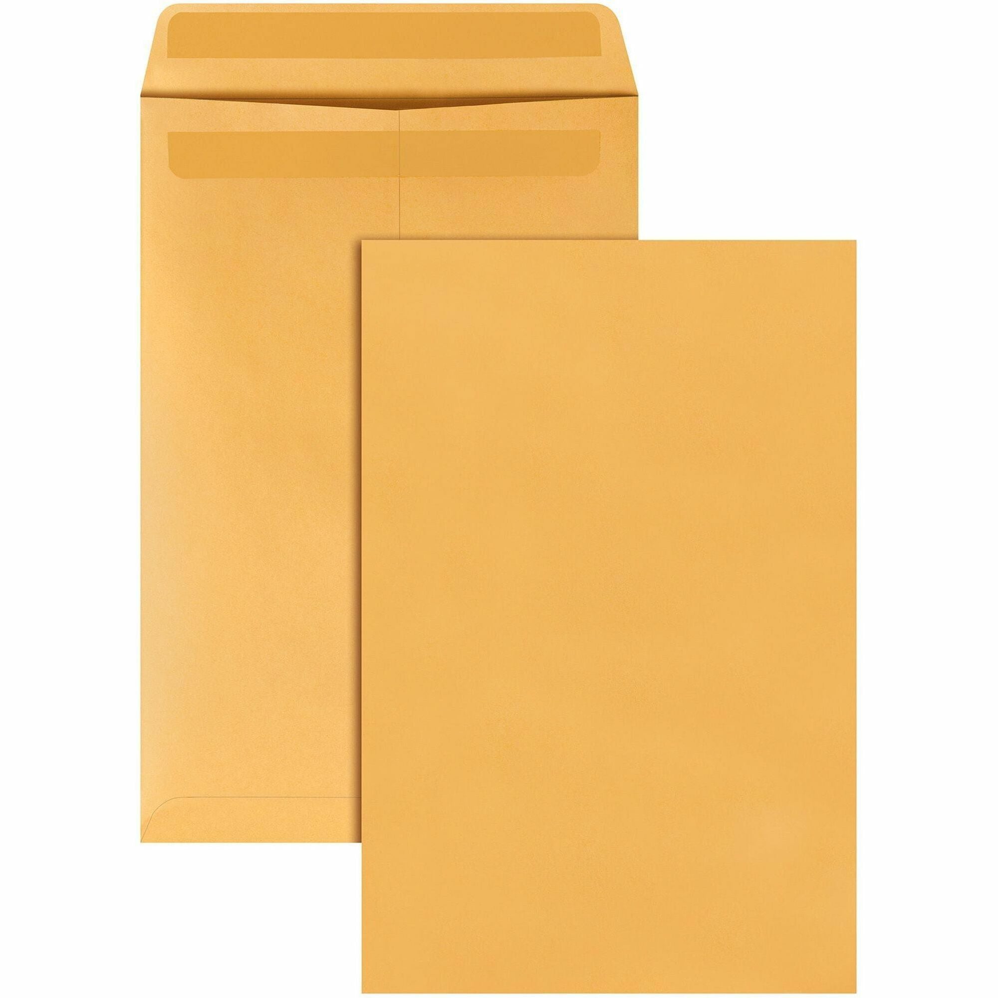 Catalog - 10" Width x 15" Length - 28 lb - Self-sealing - Kraft - Kraft - 250 / Box
