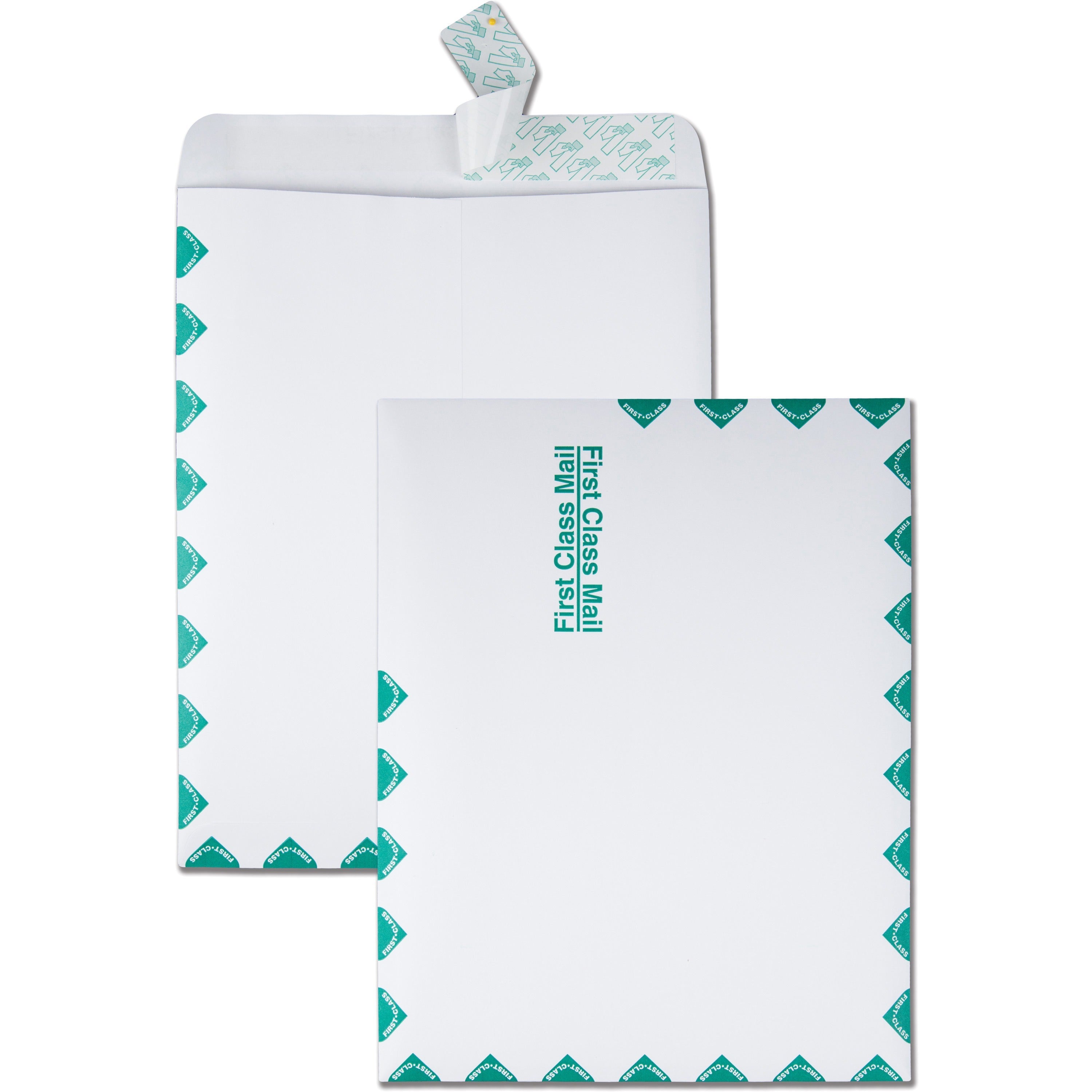 First Class Mail - 10" Width x 13" Length - 28 lb - Peel & Seal - White - 100 / Box