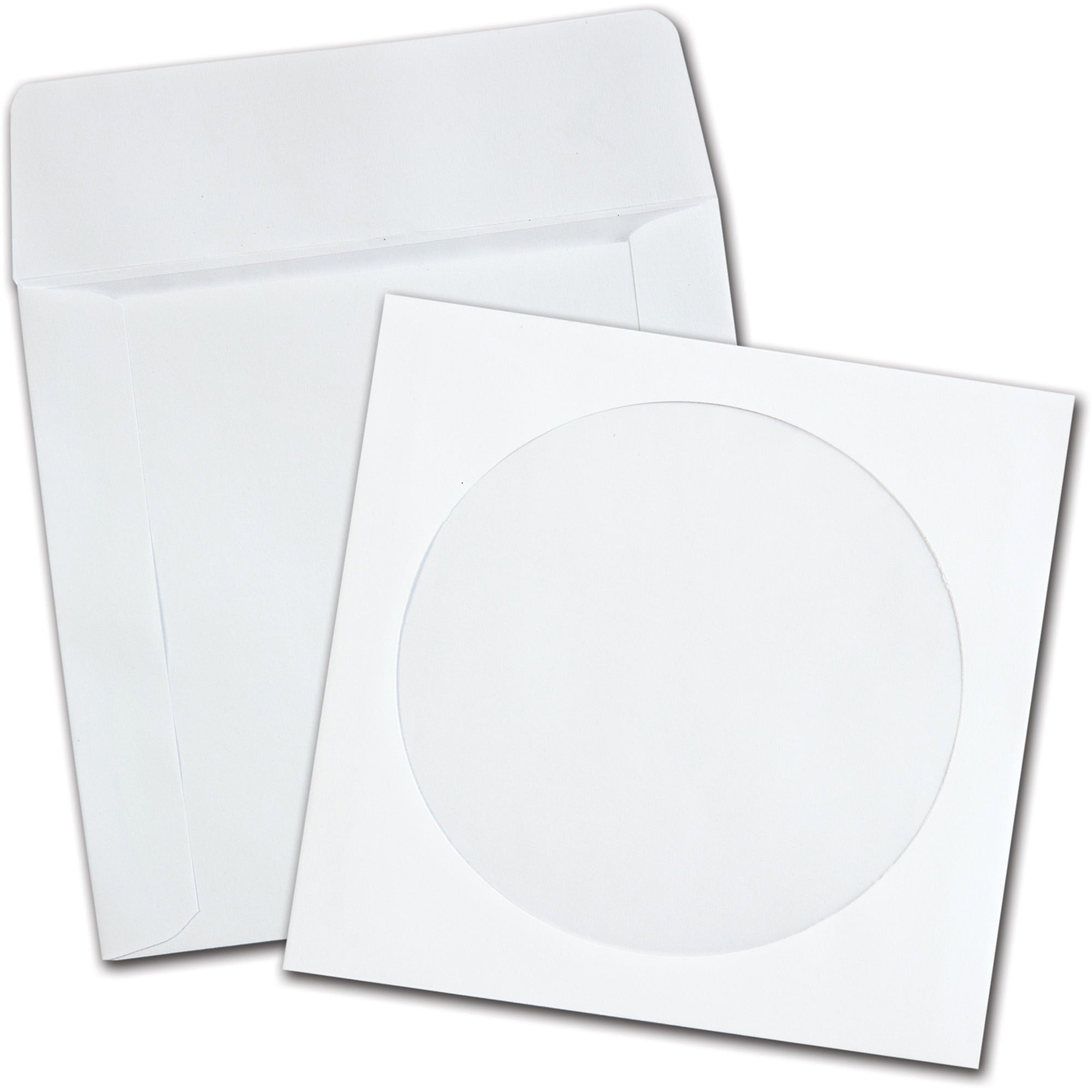 CD/DVD - 5" Width x 4 7/8" Length - 24 lb - White - Wove - 100 / Box