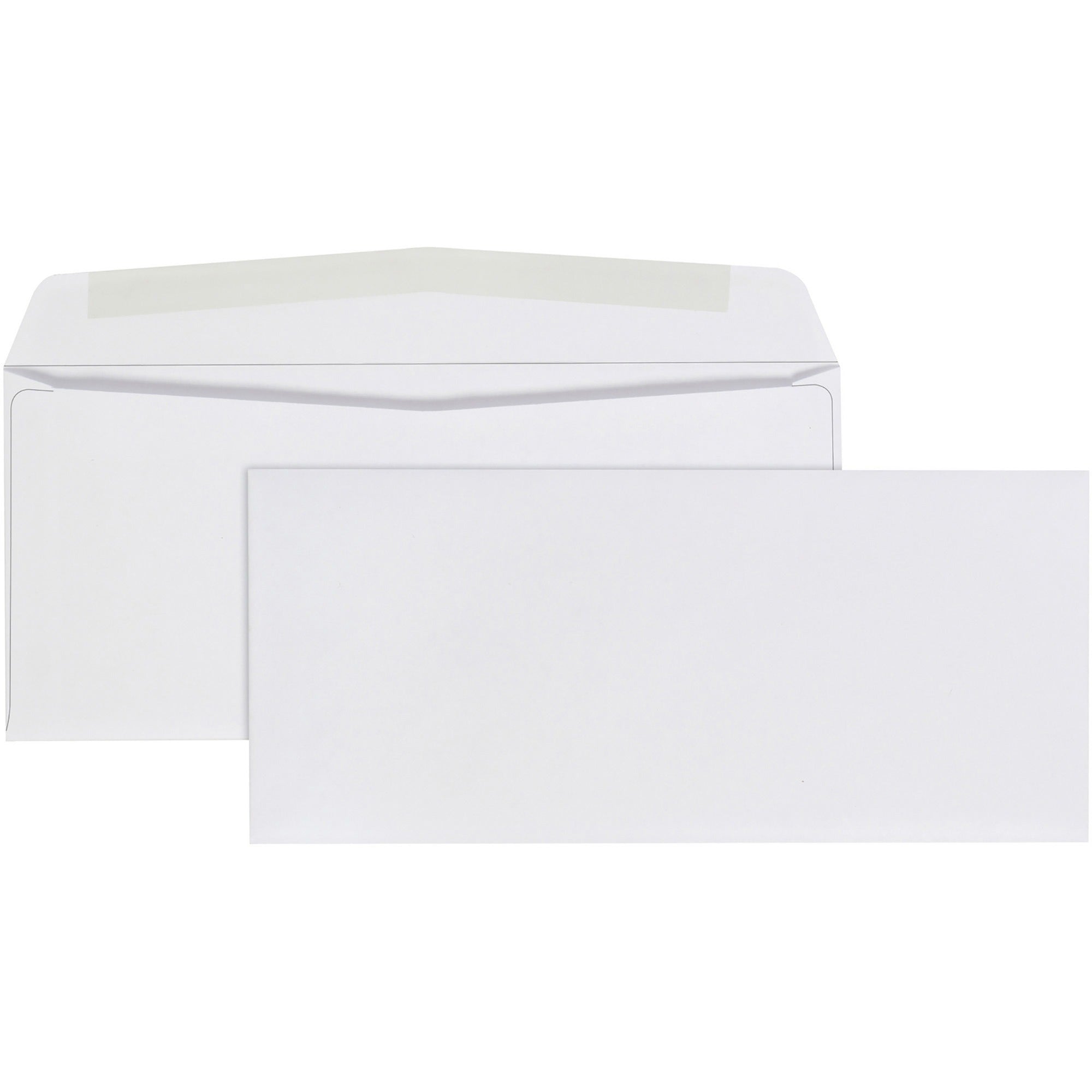 Business - #9 - 3 7/8" Width x 8 7/8" Length - 24 lb - Gummed - White - Wove - 500 / Box