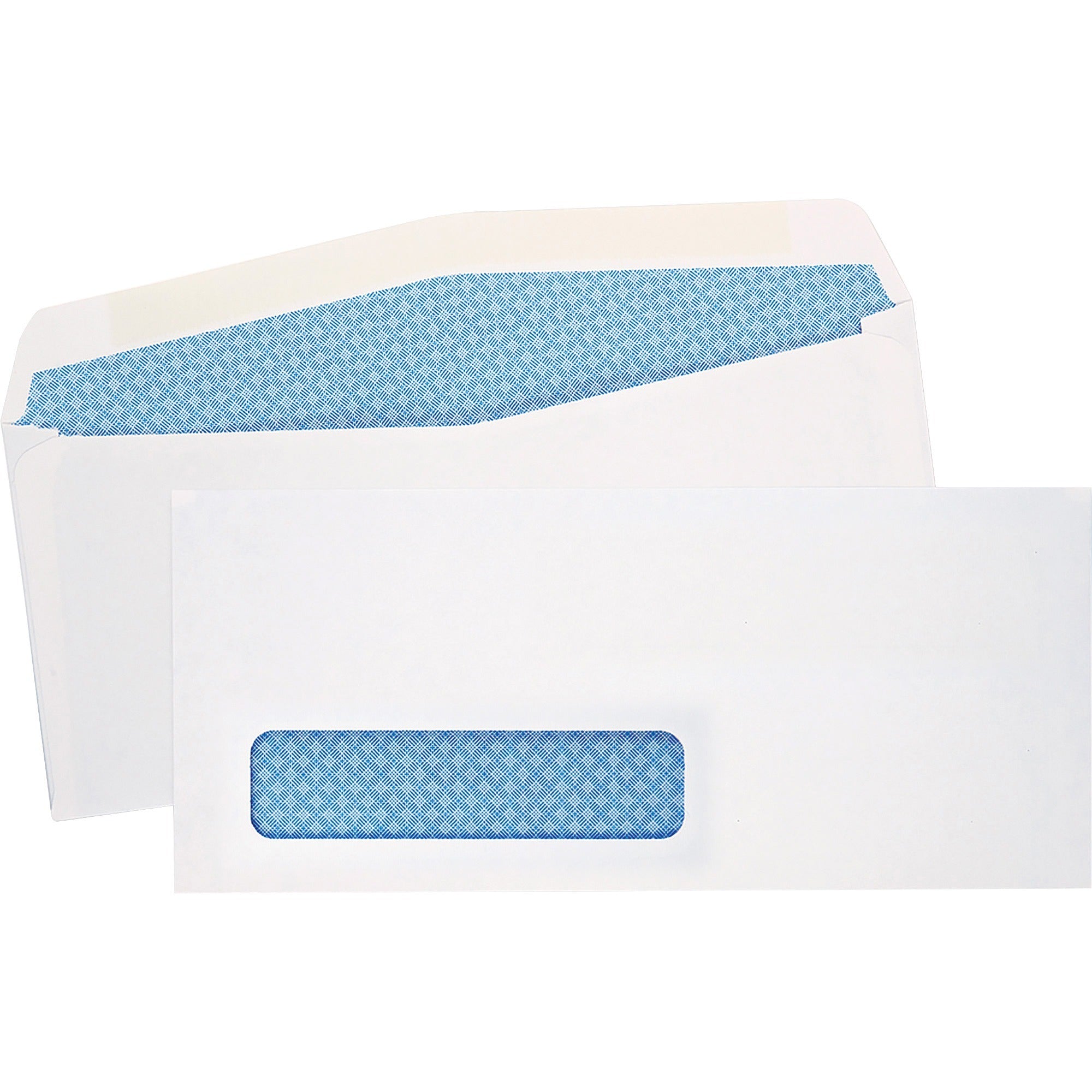 Single Window - #10 - 4 1/8" Width x 9 1/2" Length - 24 lb - Gummed - White - Wove - 500 / Box