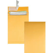 Expansion - 10" Width x 13" Length - 2" Gusset - 40 lb - Self-sealing - Kraft - Kraft - 25 / Pack