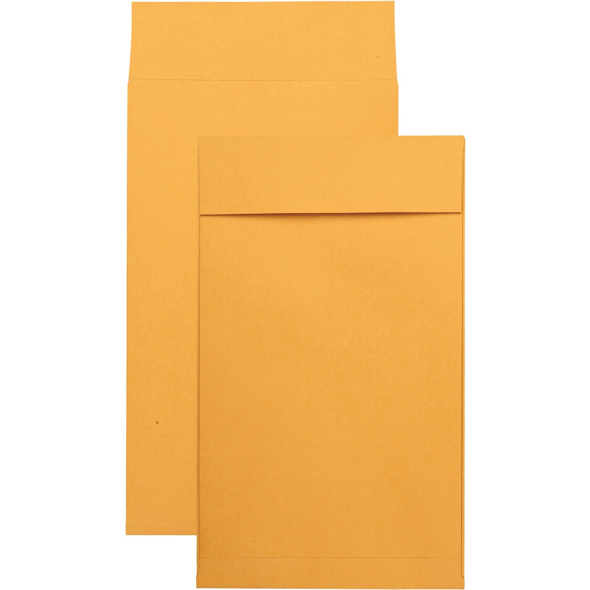 Expansion - 10" Width x 15" Length - 2" Gusset - 40 lb - Self-sealing - Kraft - Kraft - 25 / Pack