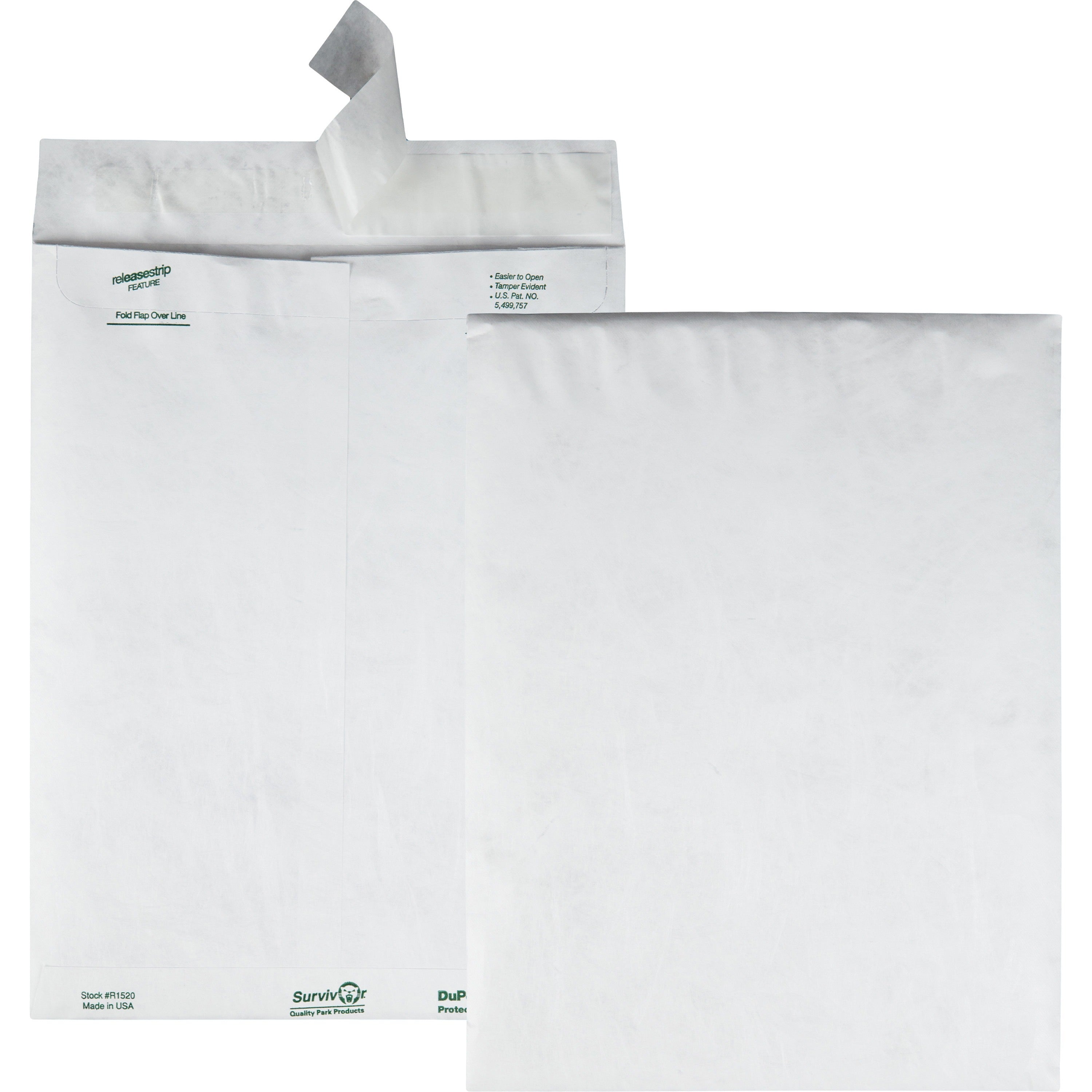 Catalog - #12 1/2 - 9 1/2" Width x 12 1/2" Length - 14 lb - Peel & Seal - White - Tyvek - 100 / Box