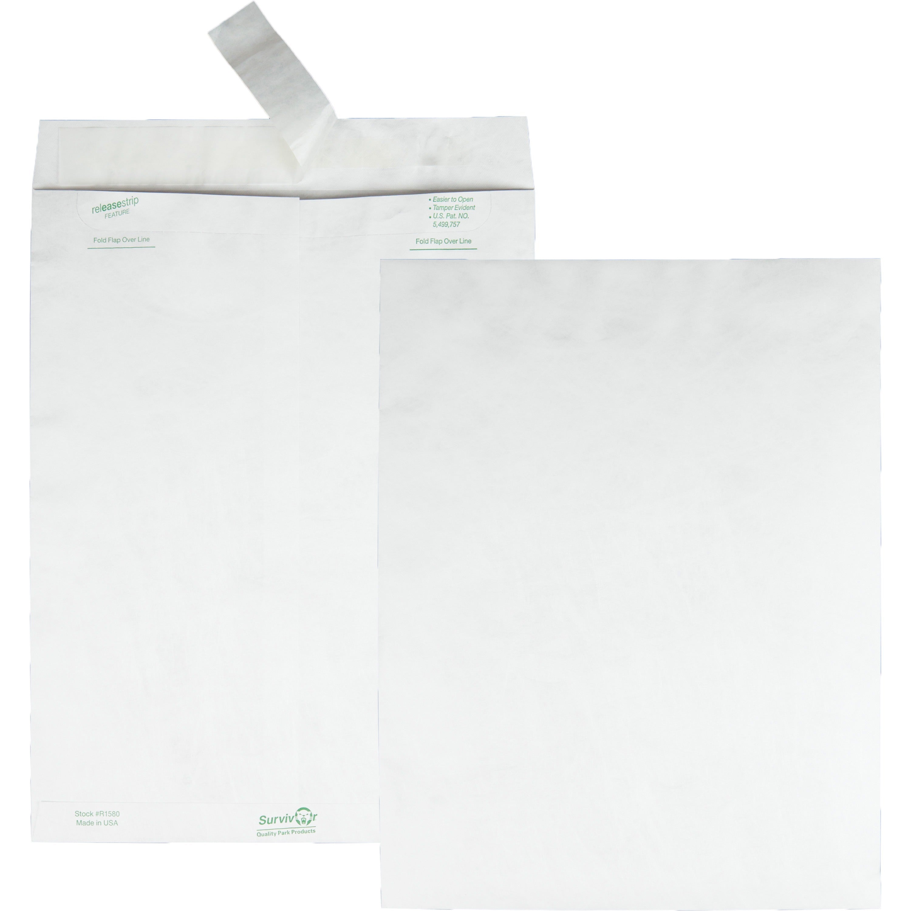 Catalog - #13 1/2 - 10" Width x 13" Length - 14 lb - Peel & Seal - White - Tyvek - 100 / Box