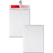 Security - 9" Width x 12" Length - 14 lb - Peel & Seal - White - Tyvek - 100 / Box