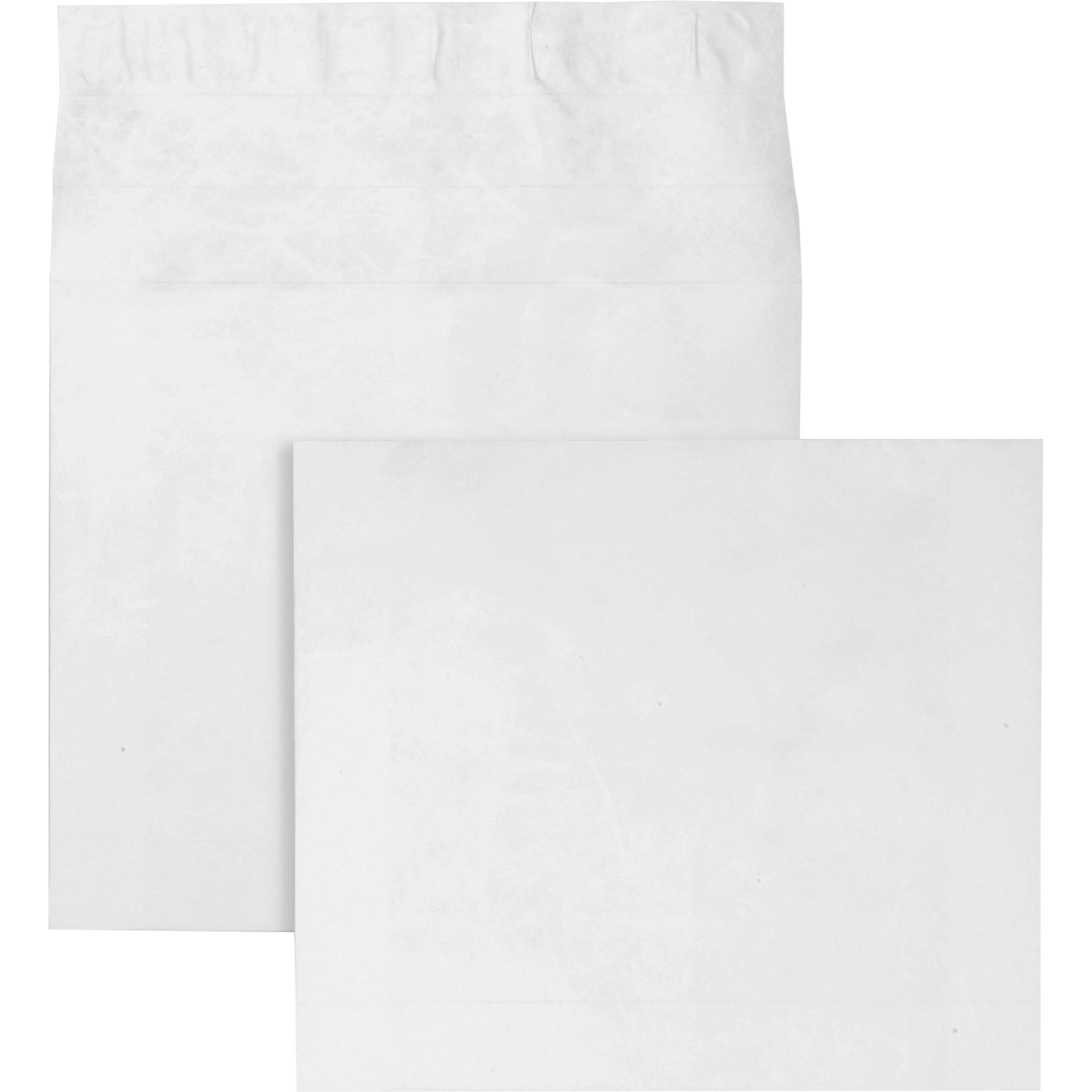 Expansion - 12" Width x 16" Length - 4" Gusset - 18 lb - Peel & Seal - White - Tyvek - 50 / Carton