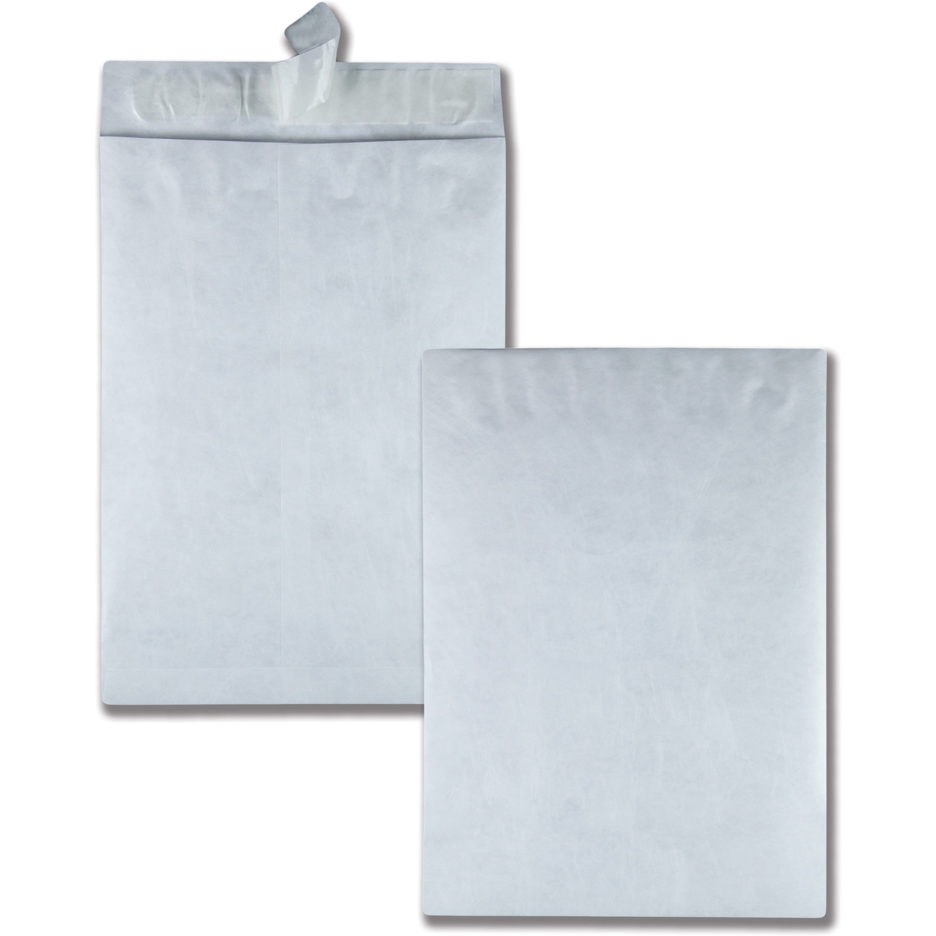 Catalog - 13" Width x 19" Length - 18 lb - Peel & Seal - White - Tyvek - 25 / Box