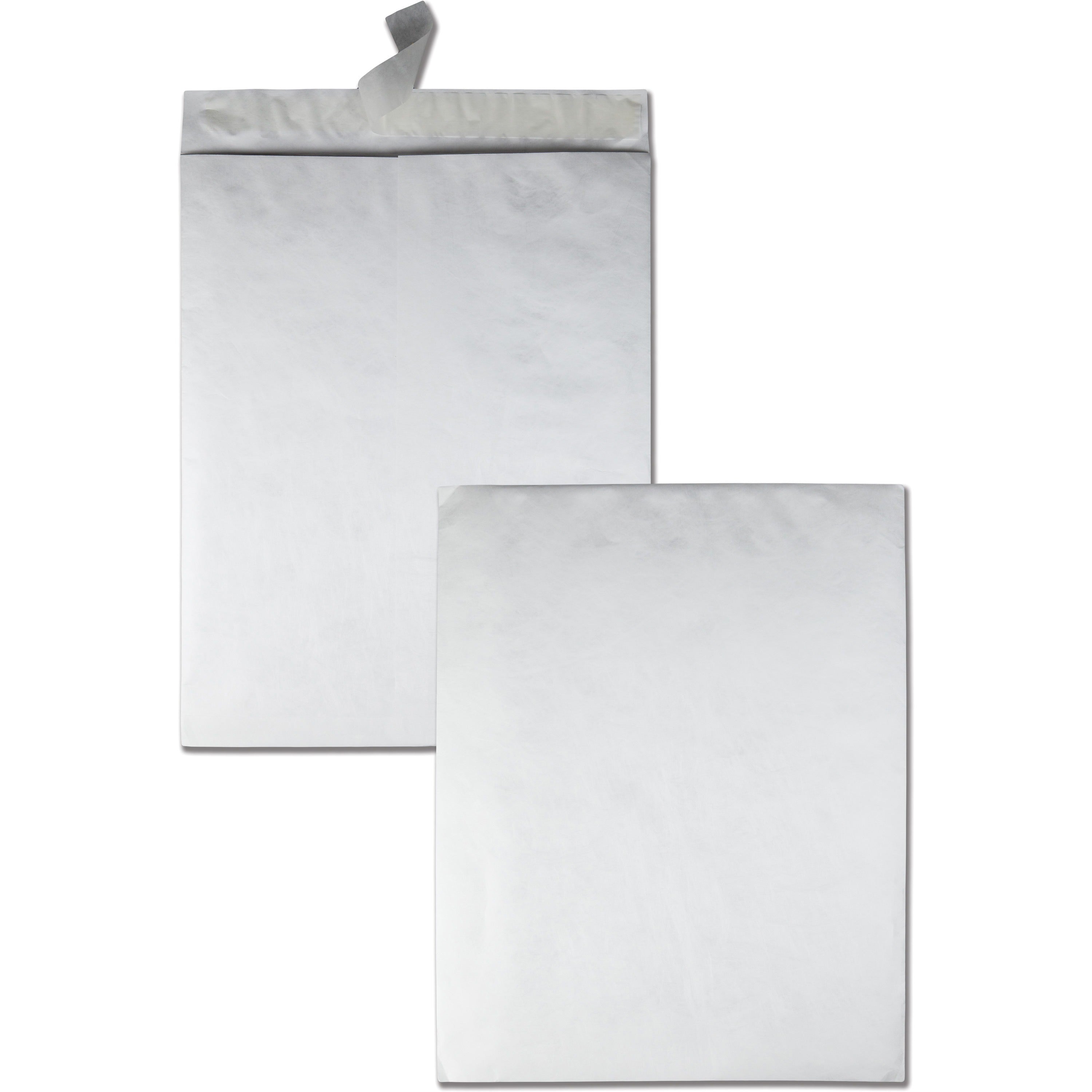 Catalog - 18" Width x 23" Length - 18 lb - Peel & Seal - White - Tyvek - 25 / Box