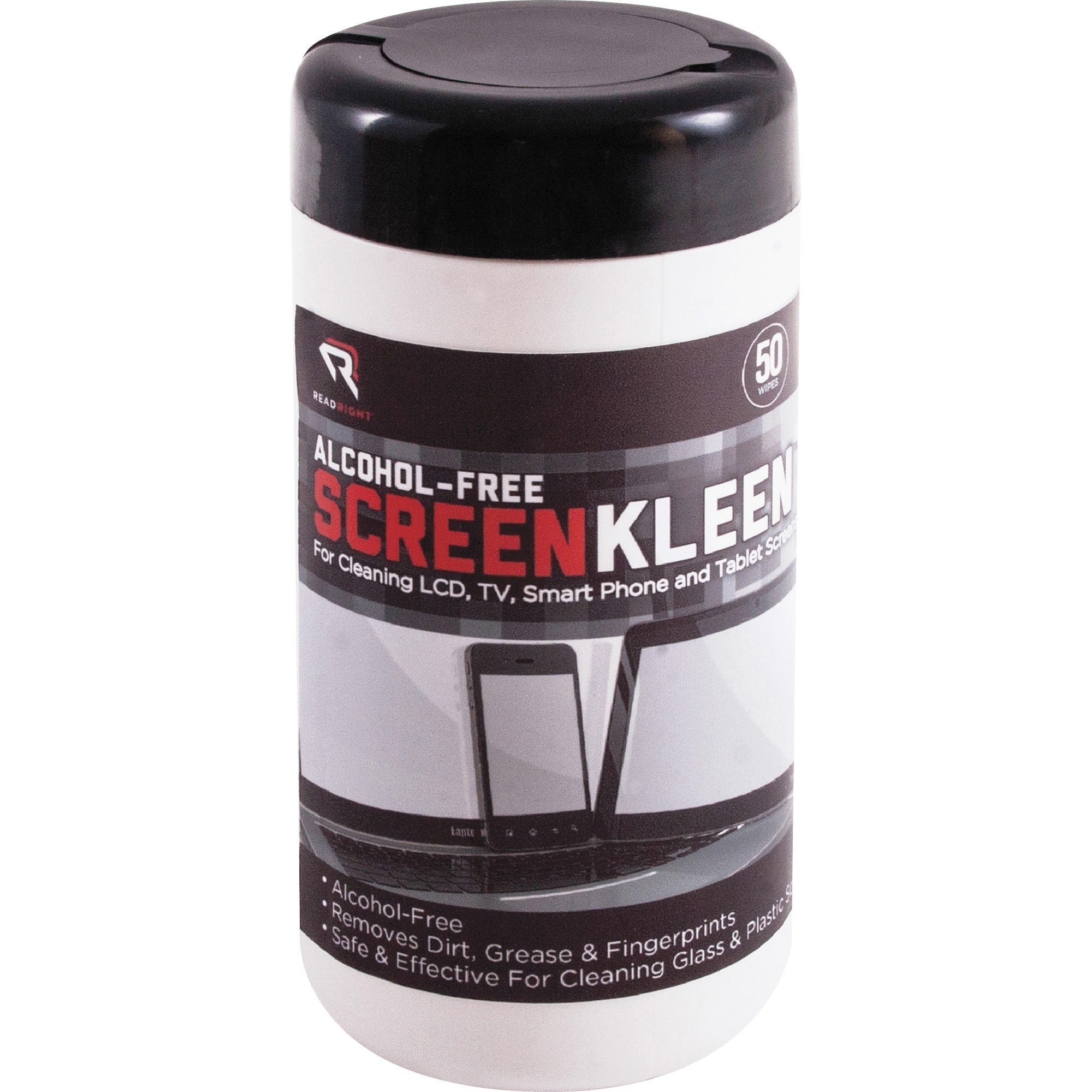 For PDA, Notebook, Display Screen - Alcohol-free - 50/Tub - 1 Each