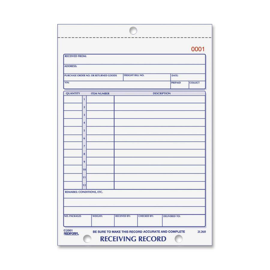 50 Sheet(s) - Stapled - 3 Part - Carbonless Copy - 5.50" x 7.87" Sheet Size - 2 x Holes - White Sheet(s) - Black Print Color - 1 Each