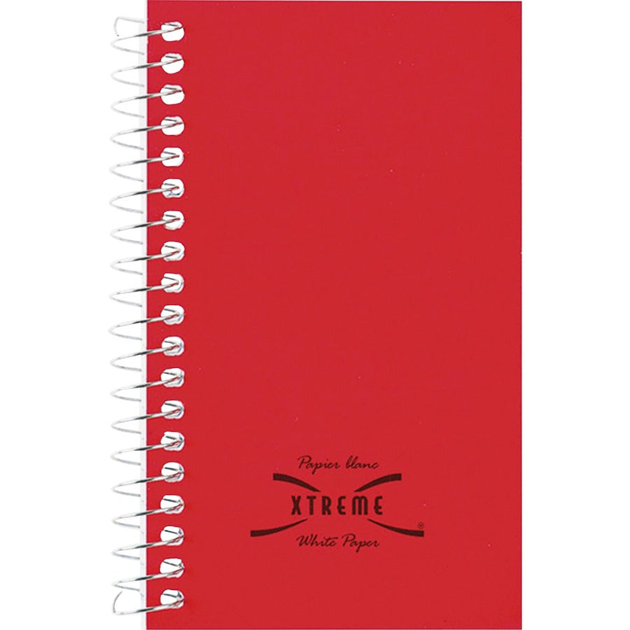 60 Sheets - Spiral - 3" x 5" Sheet Size - Bright White Paper - Assorted Cover - 1 Each