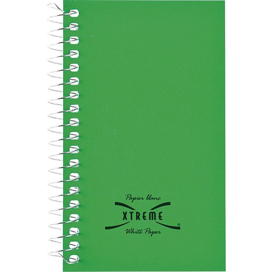 60 Sheets - Spiral - 3" x 5" Sheet Size - Bright White Paper - Assorted Cover - 1 Each