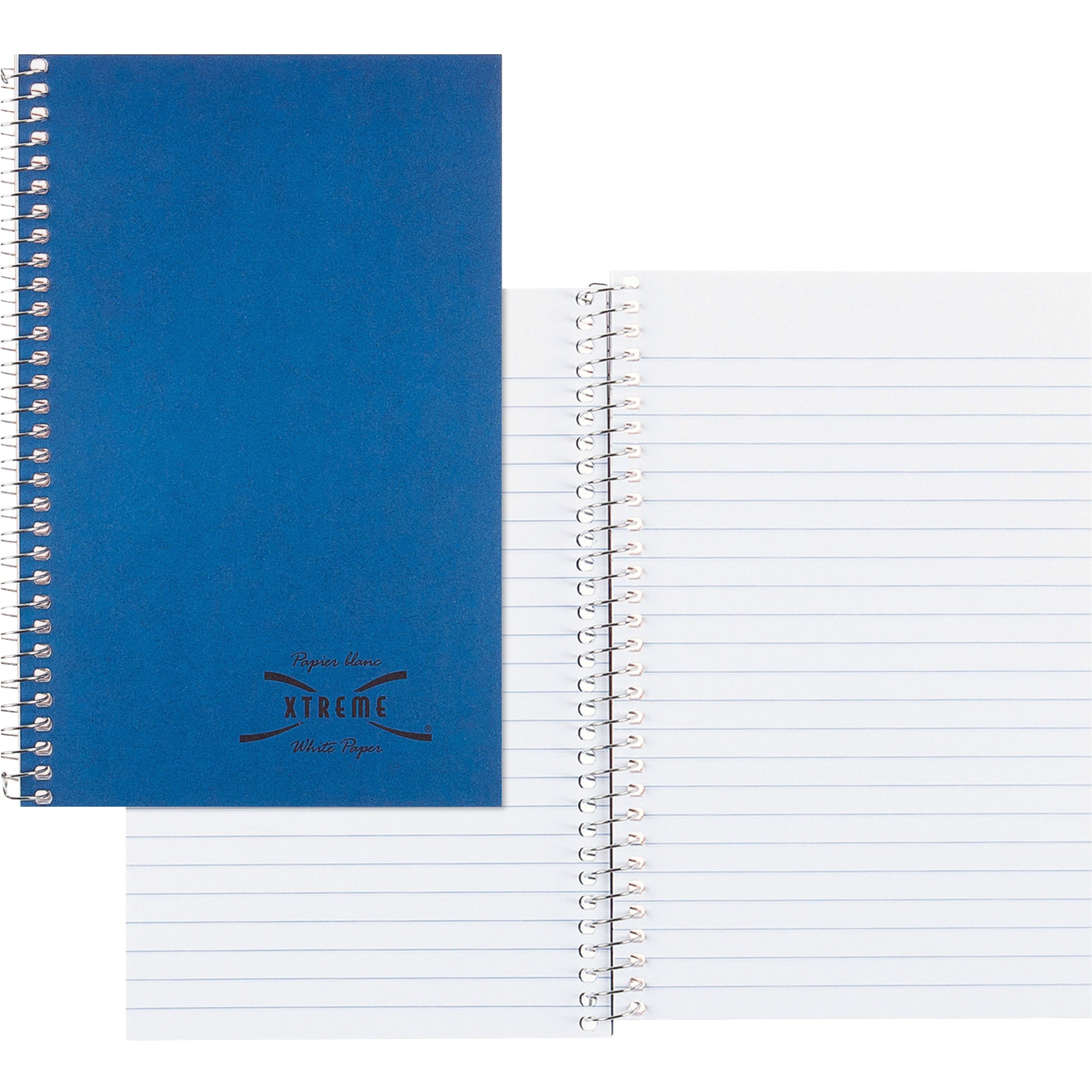 150 Sheets - Coilock - 16 lb Basis Weight - 6" x 9 1/2" Sheet Size - White Paper - Blue Cover - Divider - 1 Each