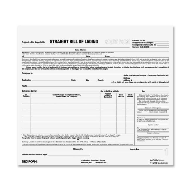 3 Part - Carbonless Copy - 8.50" x 7" Sheet Size - 2 x Holes - White Sheet(s) - Black Print Color - 250 / Pack
