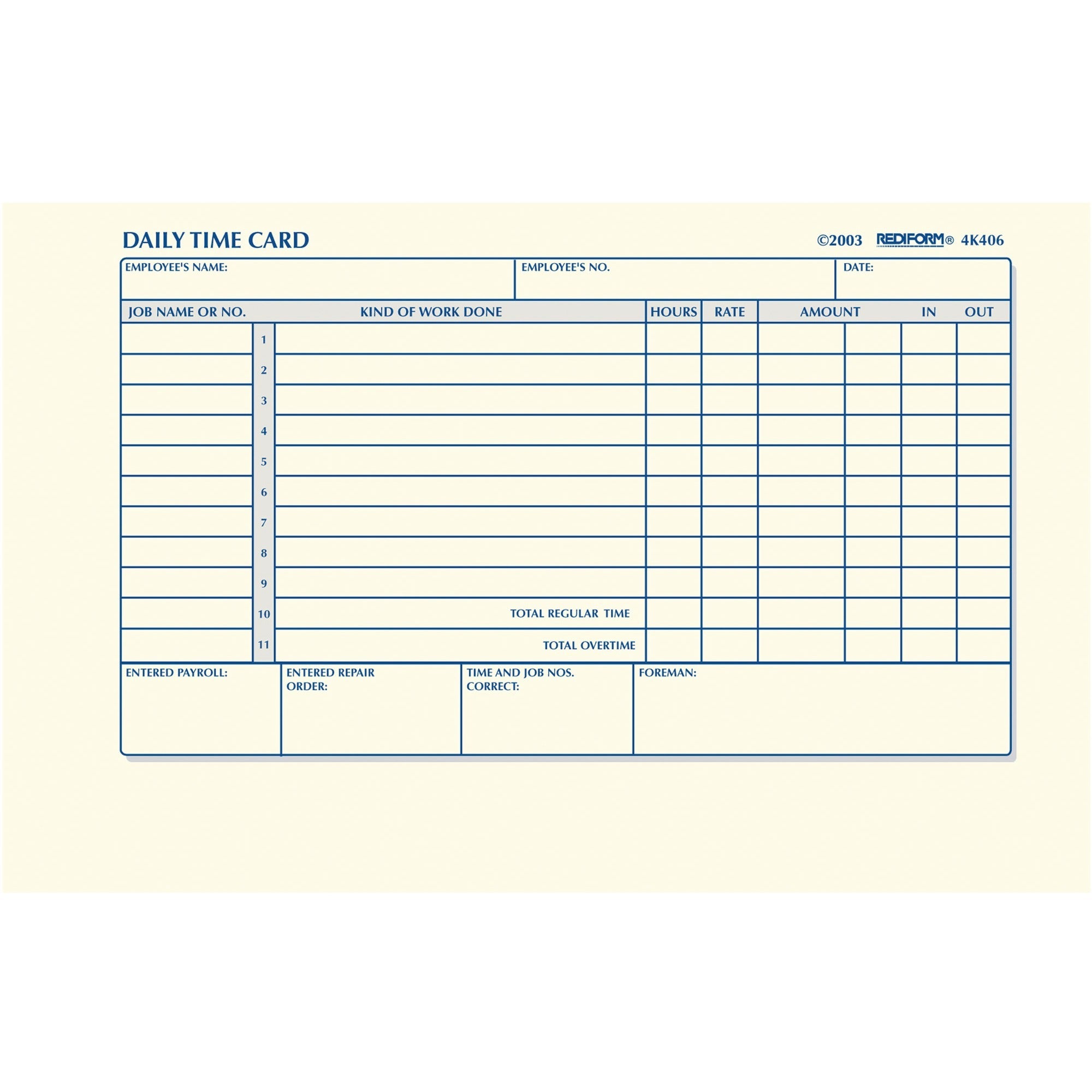 100 Sheet(s) - Gummed - 1 Part - 4.25" x 7" Sheet Size - White - Manila Sheet(s) - 1 Pad