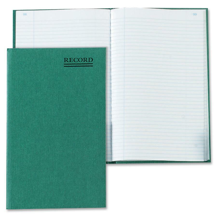 200 Sheet(s) - Gummed - 6.25" x 9.62" Sheet Size - Green - White Sheet(s) - Green Cover - Recycled - 1 Each