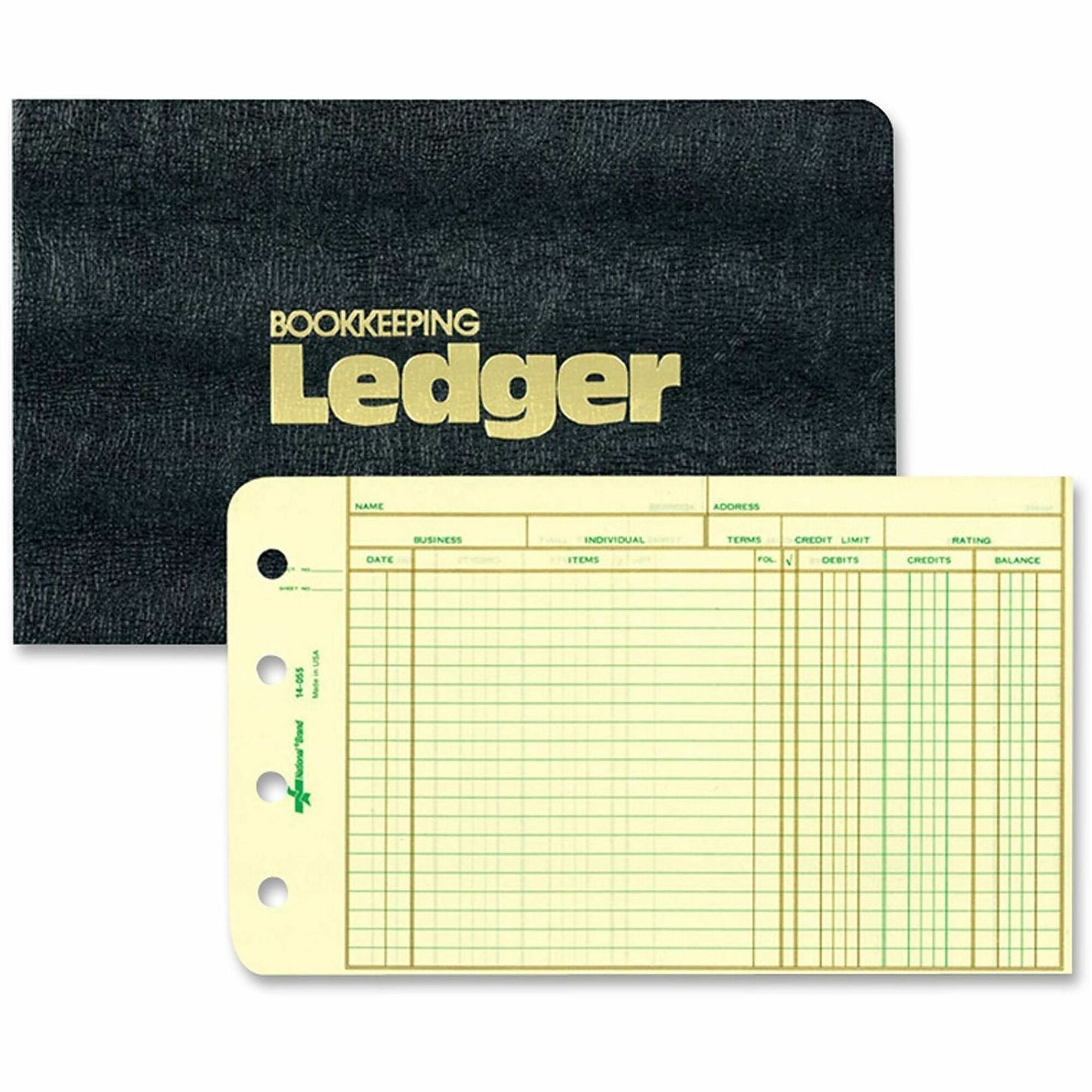 5" x 8 1/2" Sheet Size - 100 Sheet Capacity - 4 Ring(s) - Fastener(s): Round Ring - Black - 1.40 lb - Tab, Refillable - 1 Each