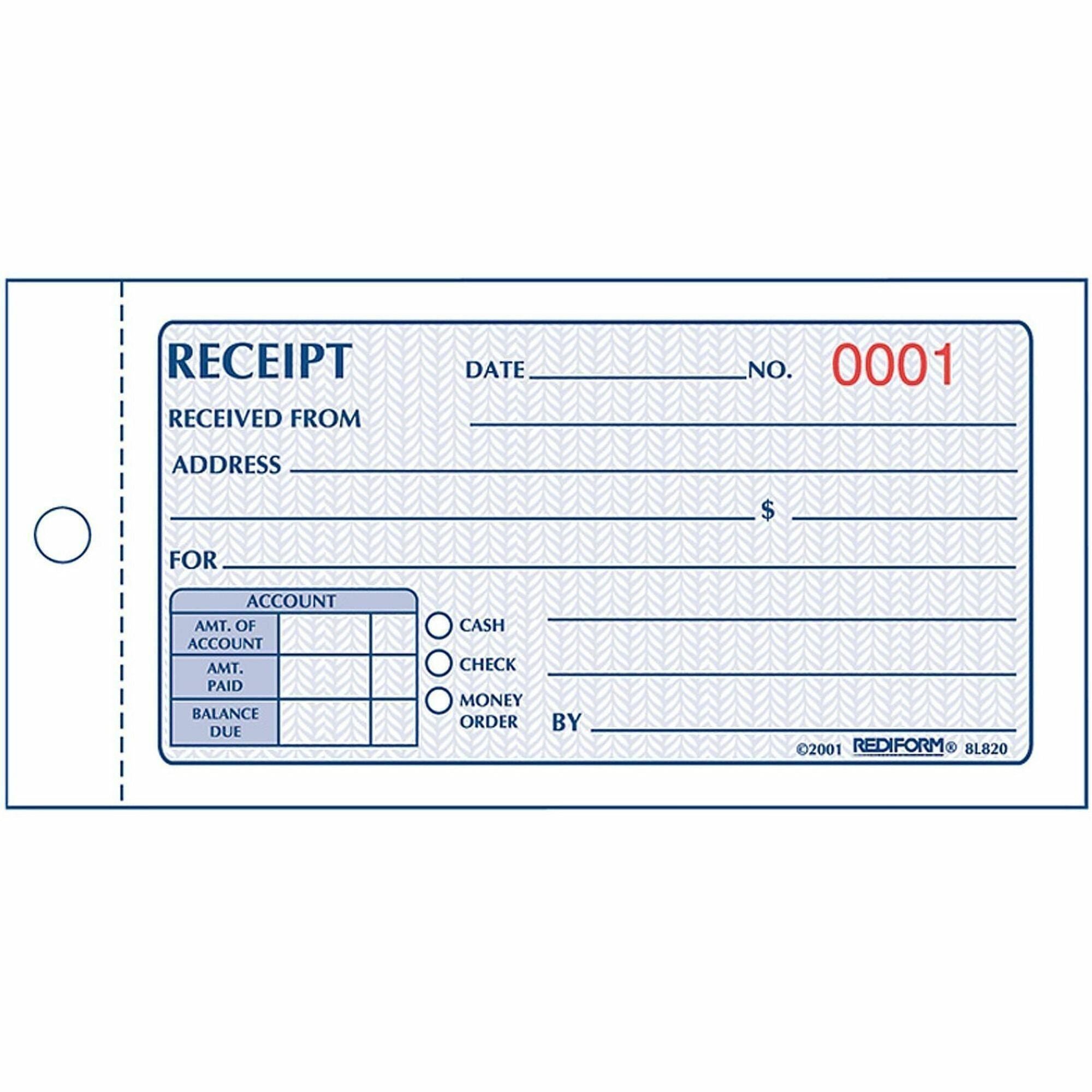 50 Sheet(s) - 2 Part - Carbonless Copy - 5" x 2.75" Sheet Size - White, Yellow - Assorted Sheet(s) - 1 Each
