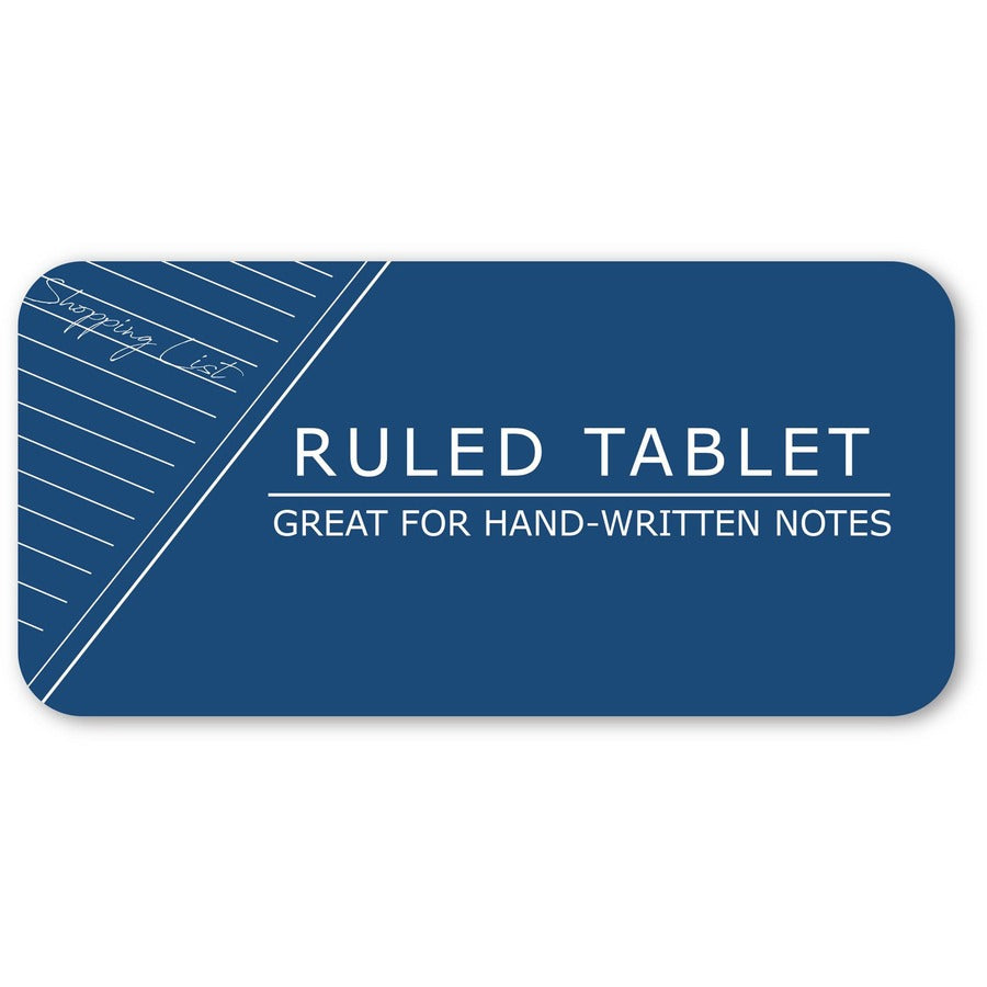 100 Sheets - Glued/Tapebound - 15 lb Basis Weight - 6" x 9" Sheet Size - White Paper - White Chipboard Cover - Chipboard Backing - 1 Each
