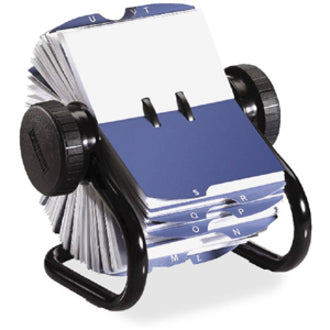 400 Card Capacity - For 2.63" x 4" Size Card - 24 Index Guide - Black