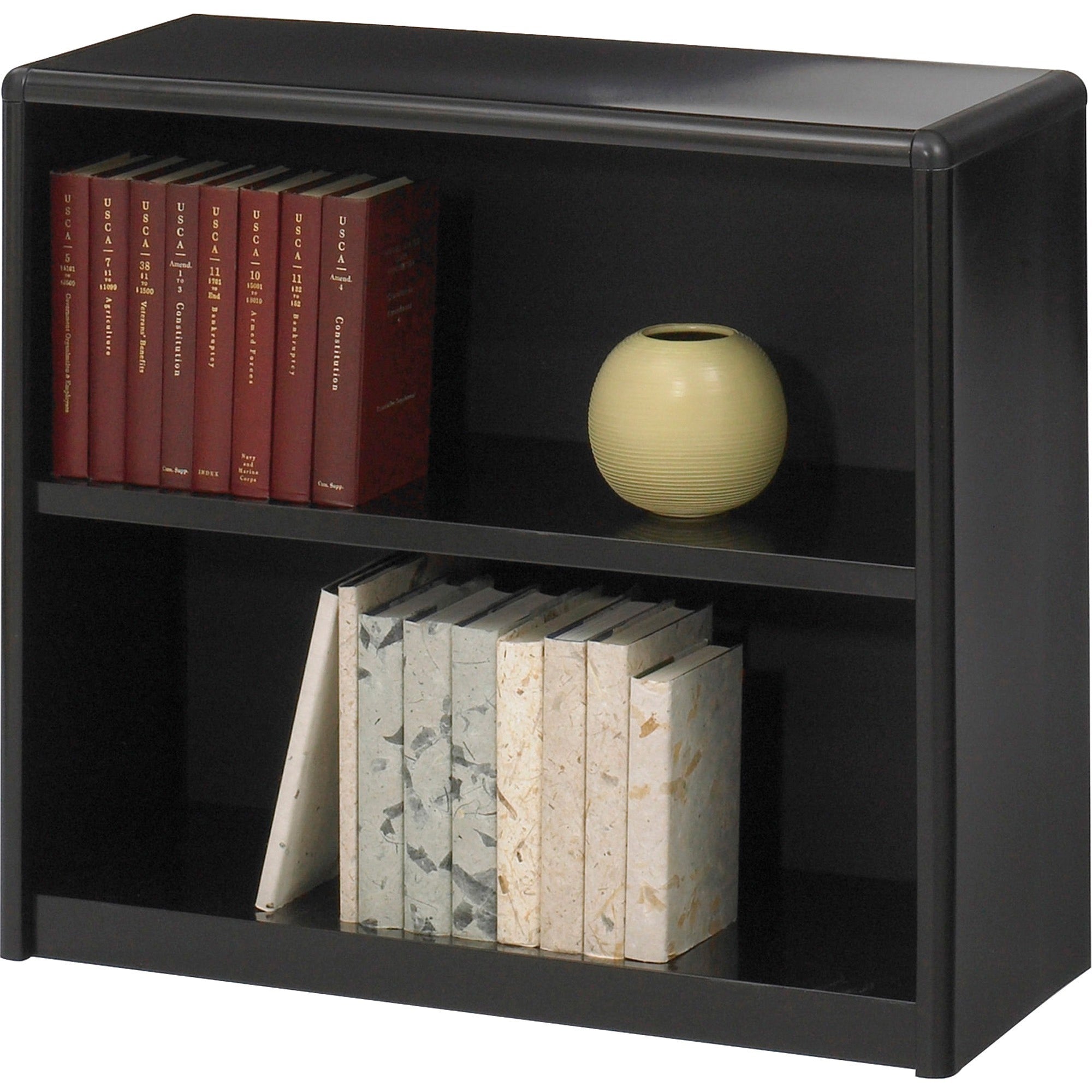 Bookcse Valuemate 2 Shelf Blk
