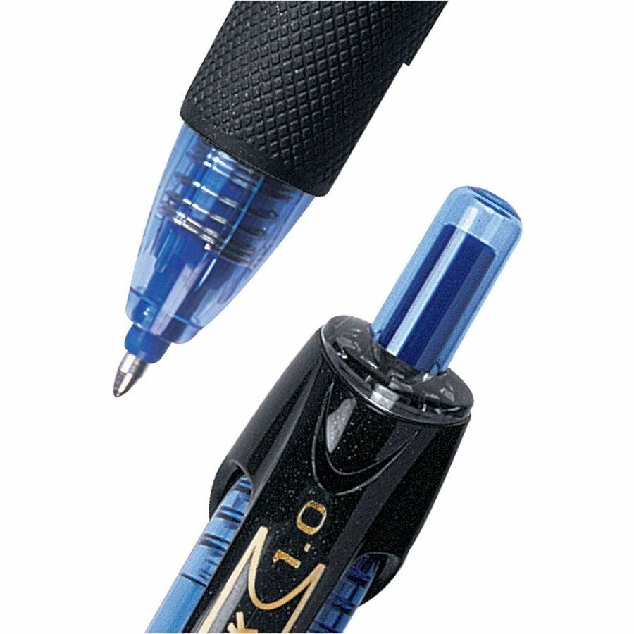 uniball™ Power Tank Retractable Ballpoint Pens - 1 mm Pen Point - Medium Marker Point - Refillable - Retractable - Blue Ink - Blue Barrel - 1 Dozen
