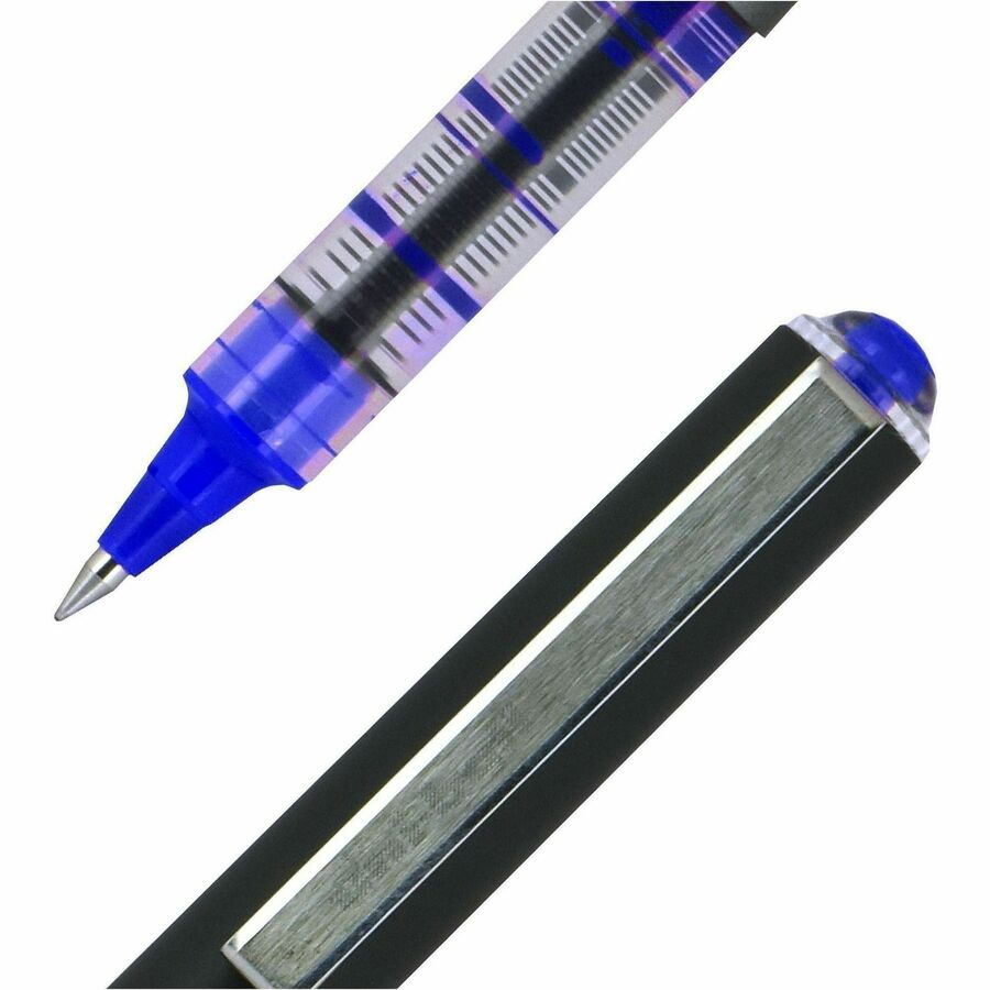uniball™ Vision Rollerball Pens - 0.5 mm Micro Pen Point - Blue Ink - 1 Dozen